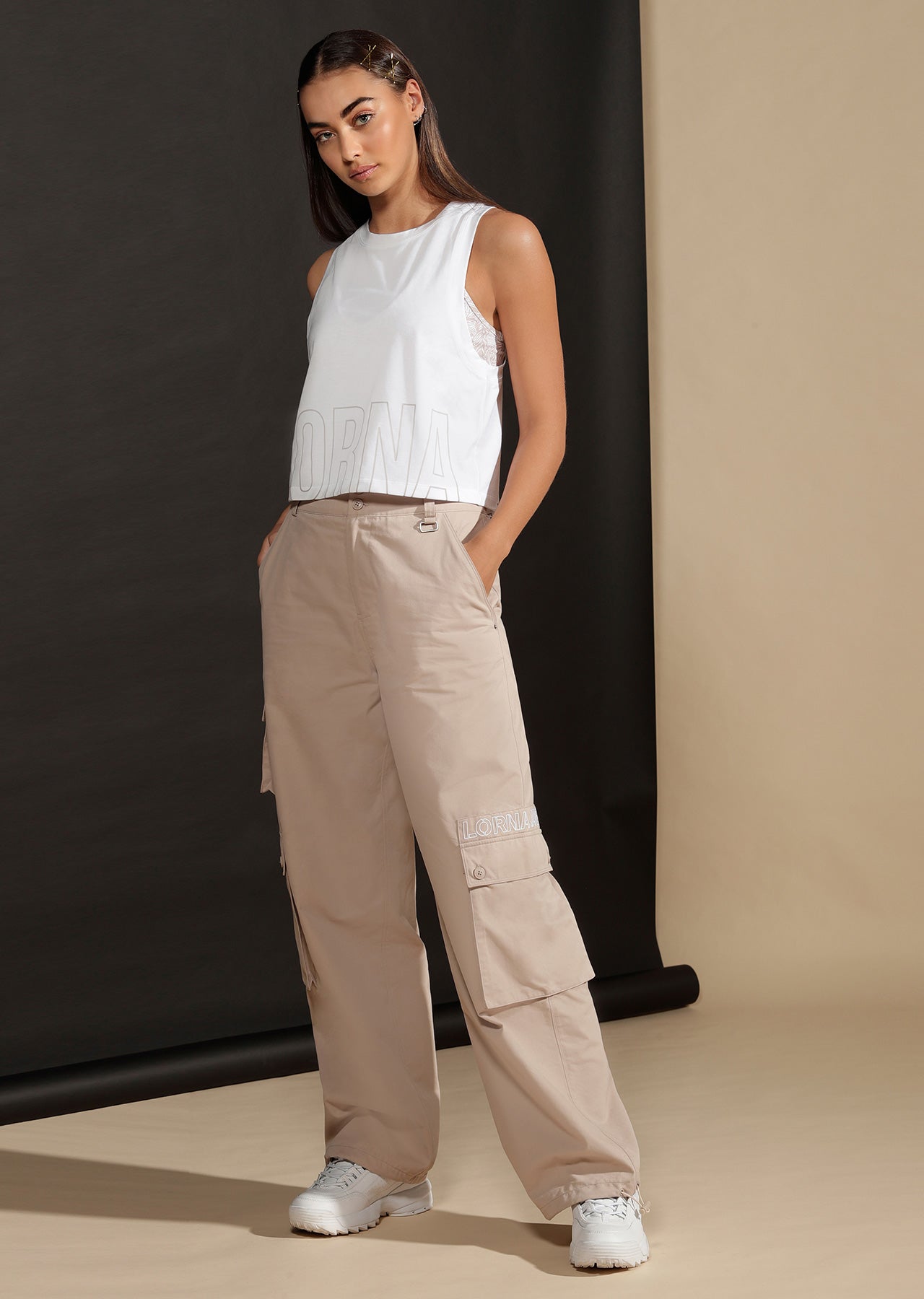 Lorna Jane Athleisure Utility Pants - Off White