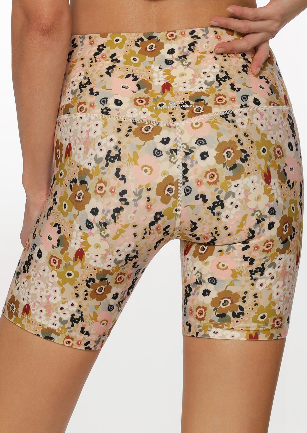 Lorna Jane Boho Floral Bike Shorts - Boho Floral Print