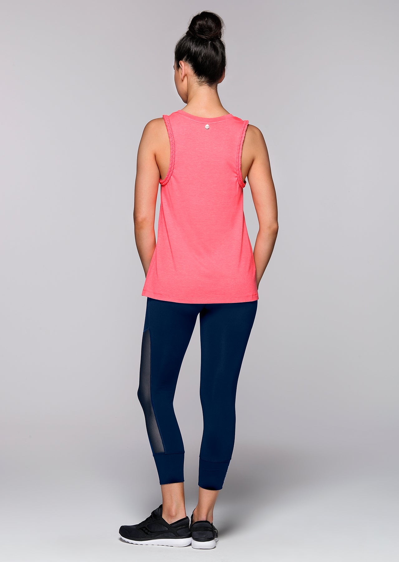 Lorna Jane Bright Side Tank - Dragon Fruit Marl