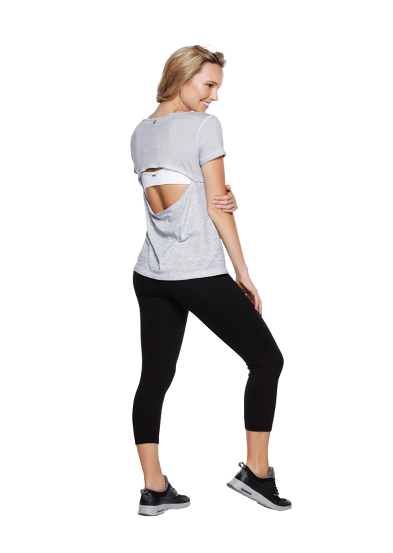 Lorna Jane Cara S/Slv Tee - Grey