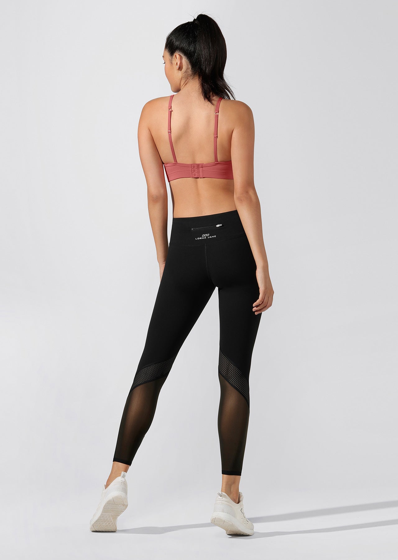 Lorna Jane Centric Active Core Ankle Biter Tight - Black