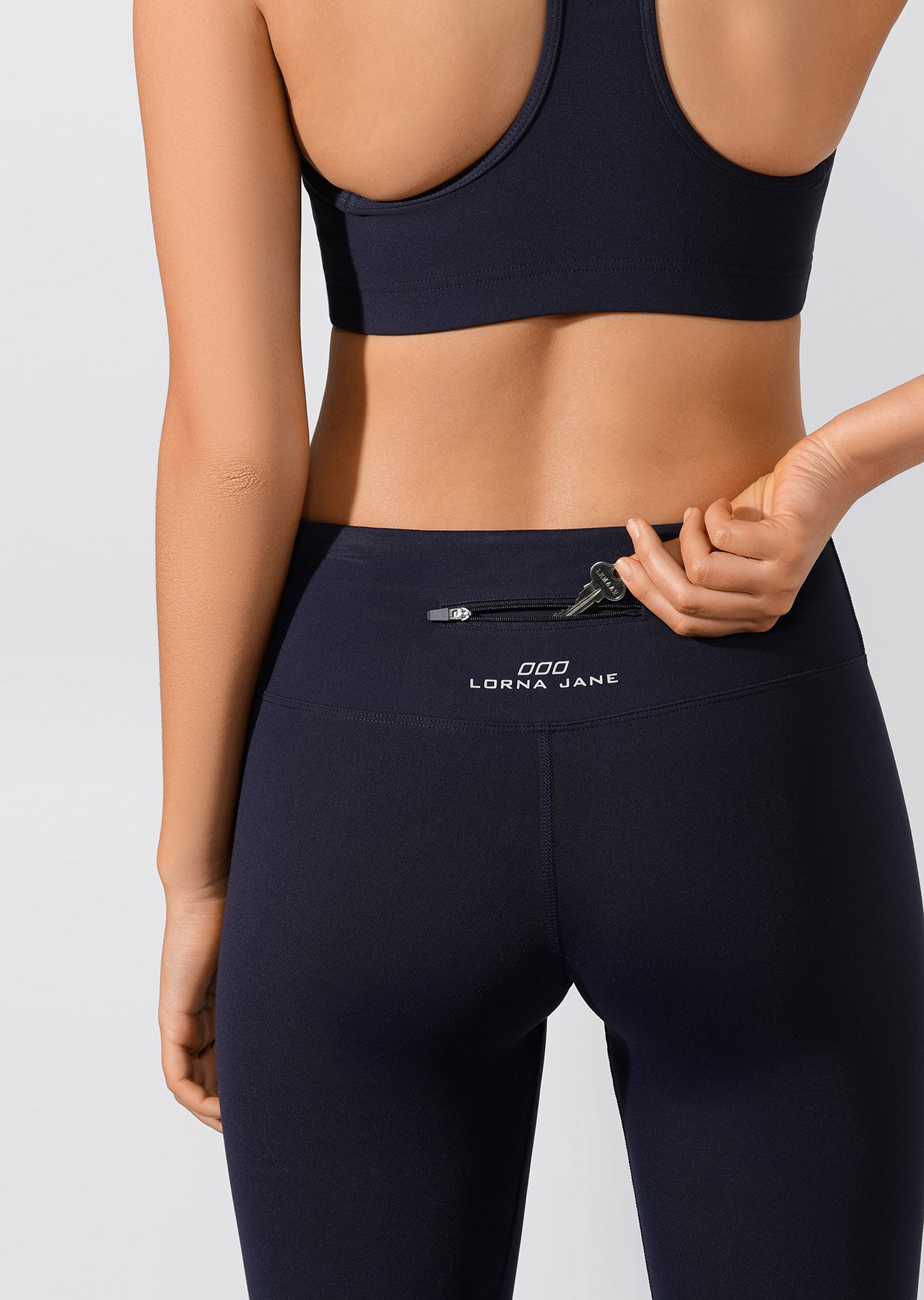 Lorna Jane Centric Active Core Ankle Biter Tight - French Navy