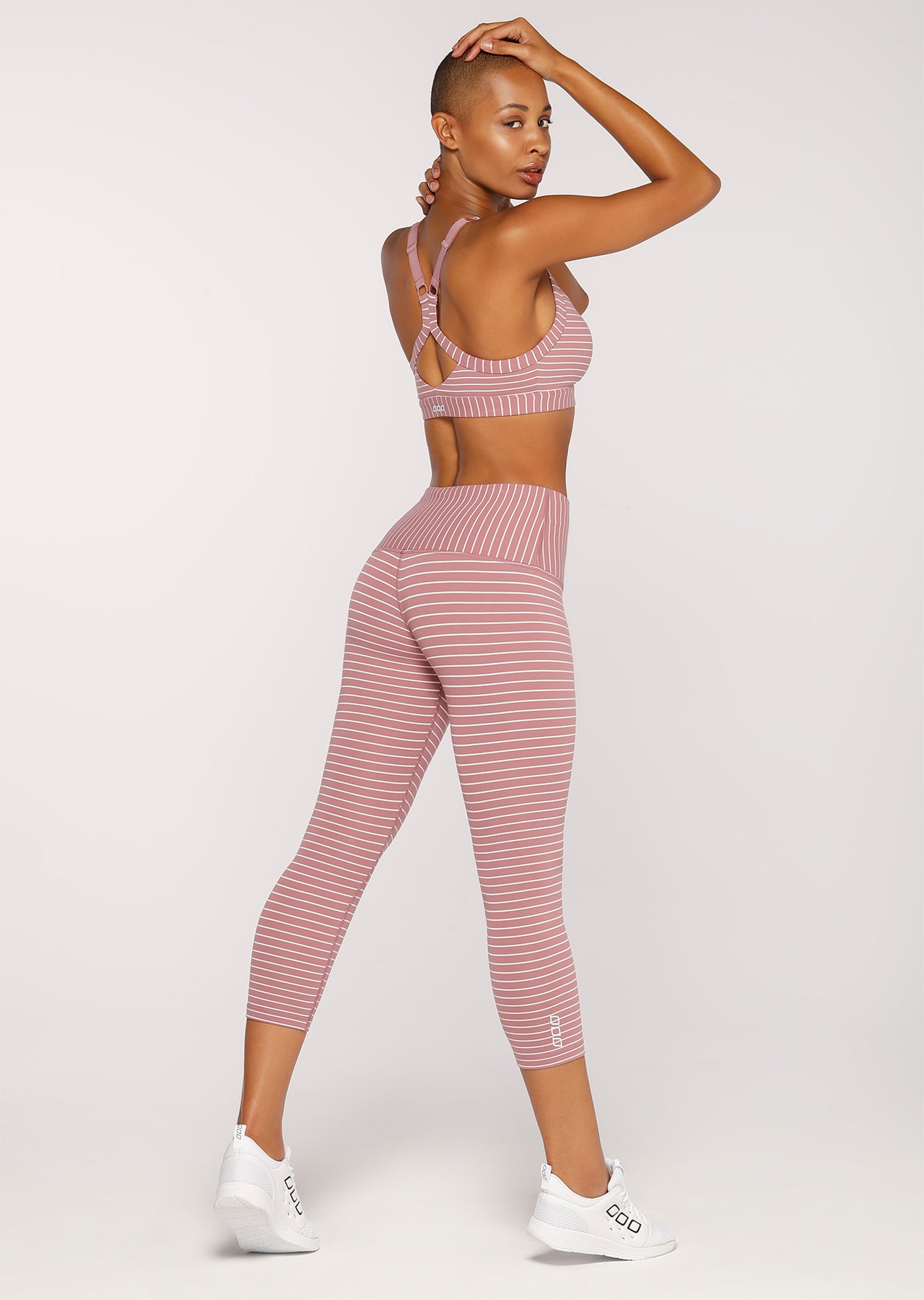 Lorna Jane Charm Core 7/8 Tight - Pale Mauve/Dusty Pink