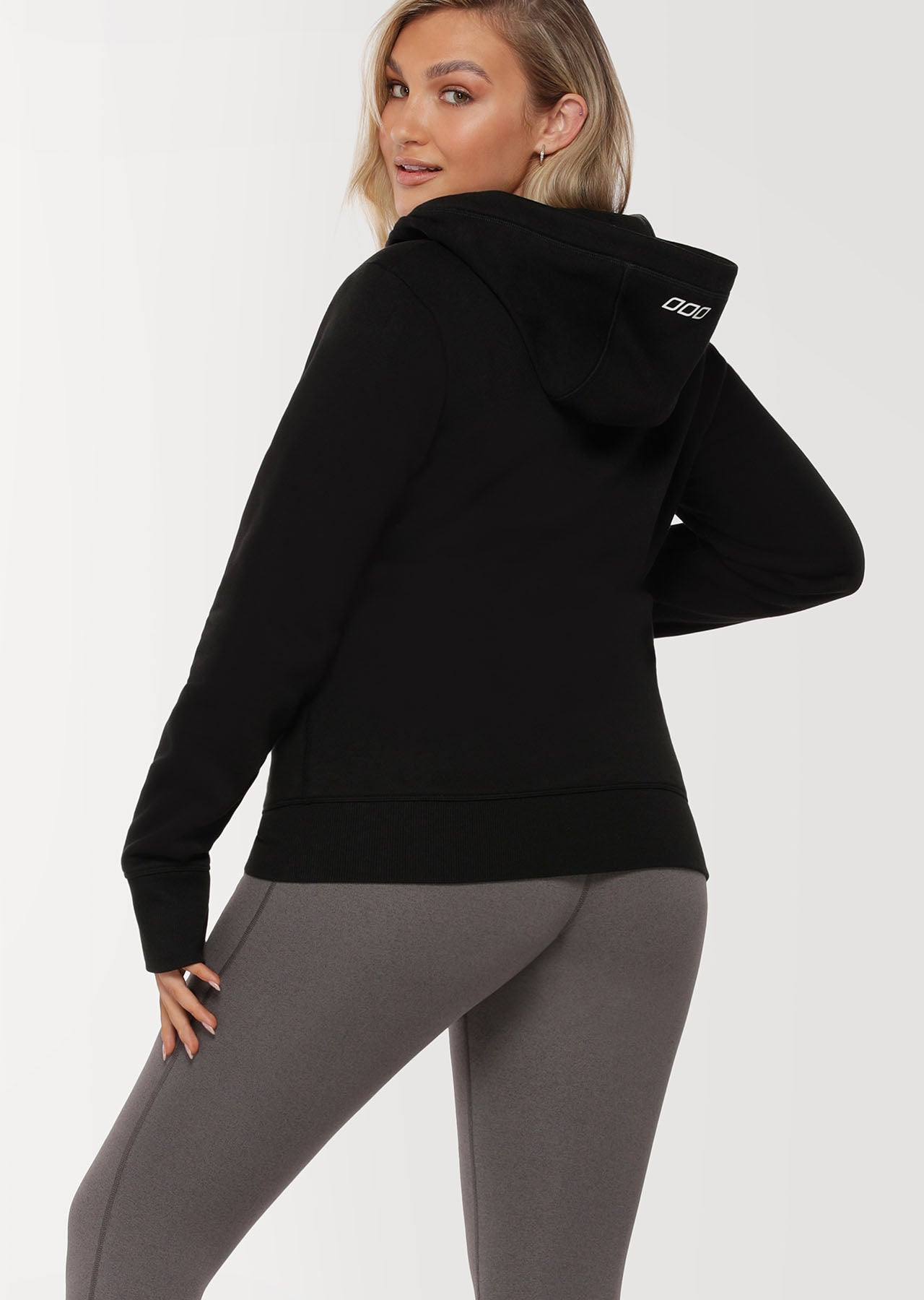 Lorna Jane Classic Zip Thru Hoodie - Black