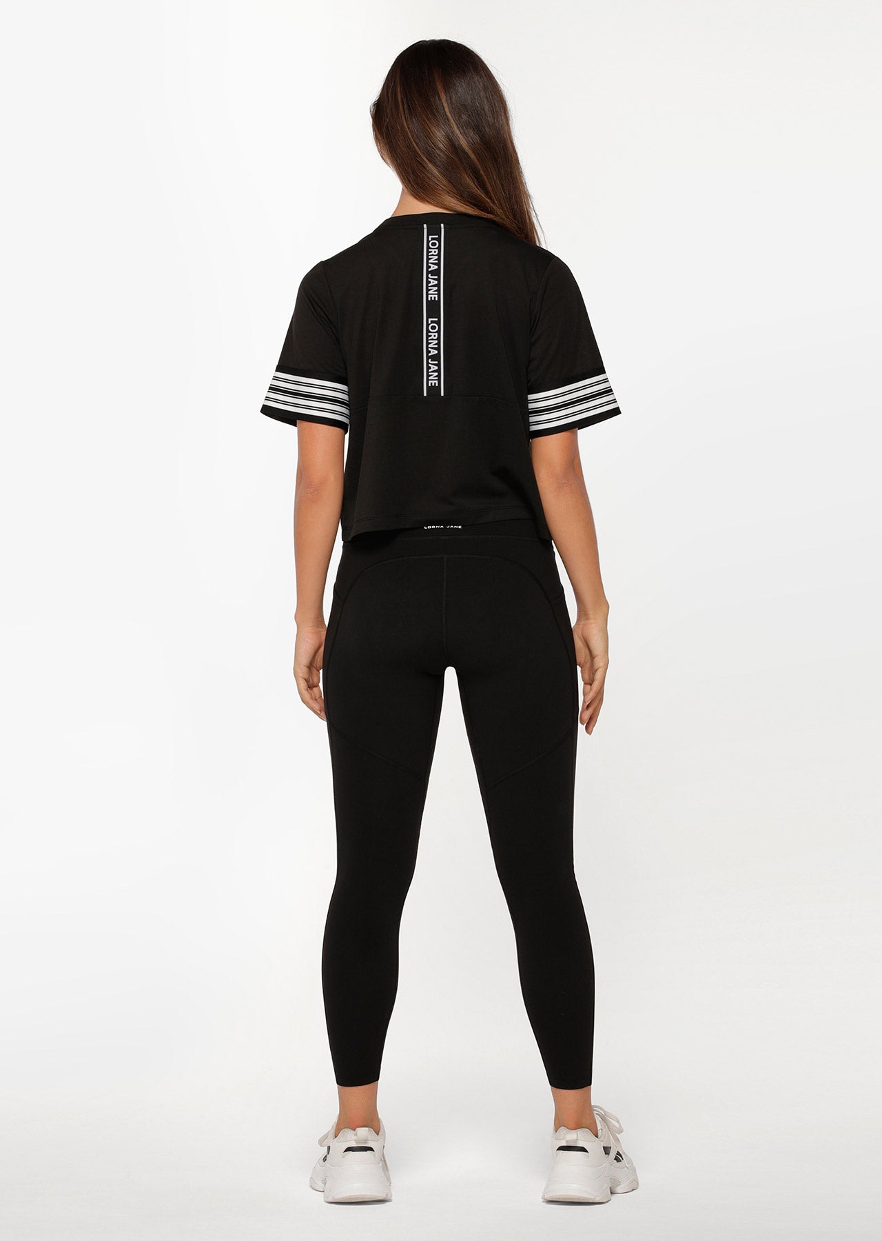 Lorna Jane Crew Neck Active Top - Black