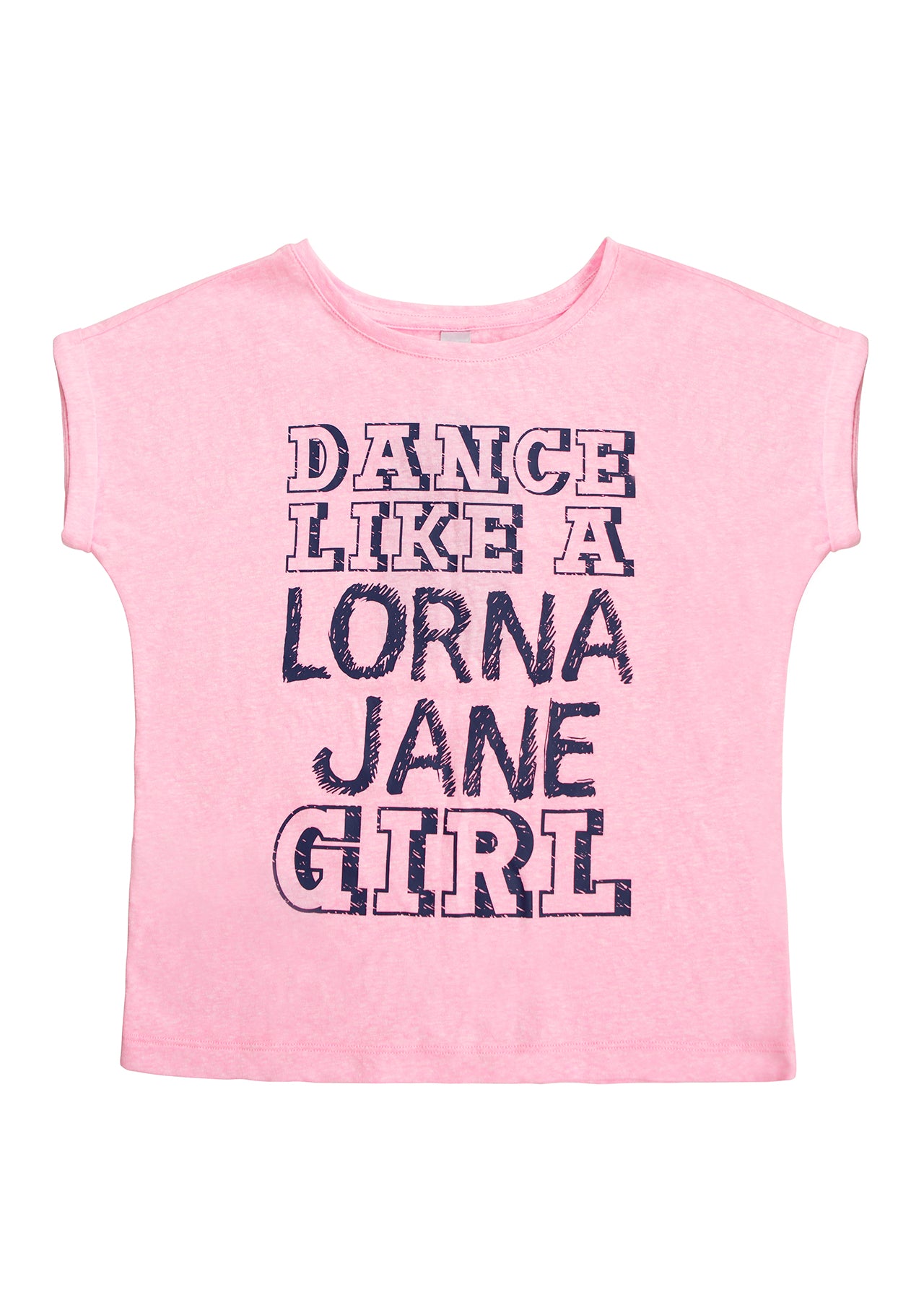 Lorna Jane Dance S/Slv T-Shirt - Pale Fairy Floss Marl