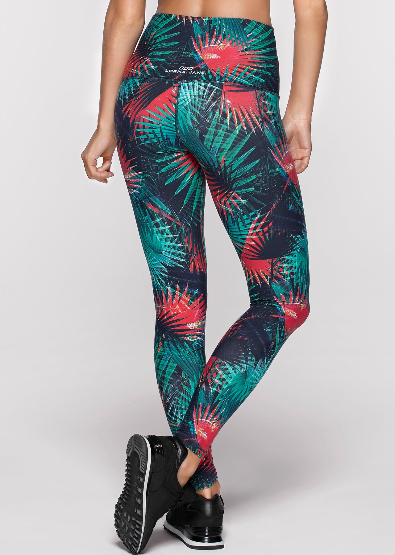 Lorna Jane Electric Palm Bra - Tropical Print