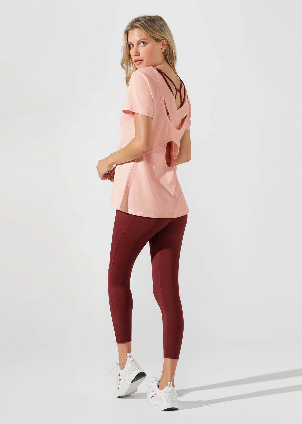 Lorna Jane Empower Active Tee - Dusty Peach