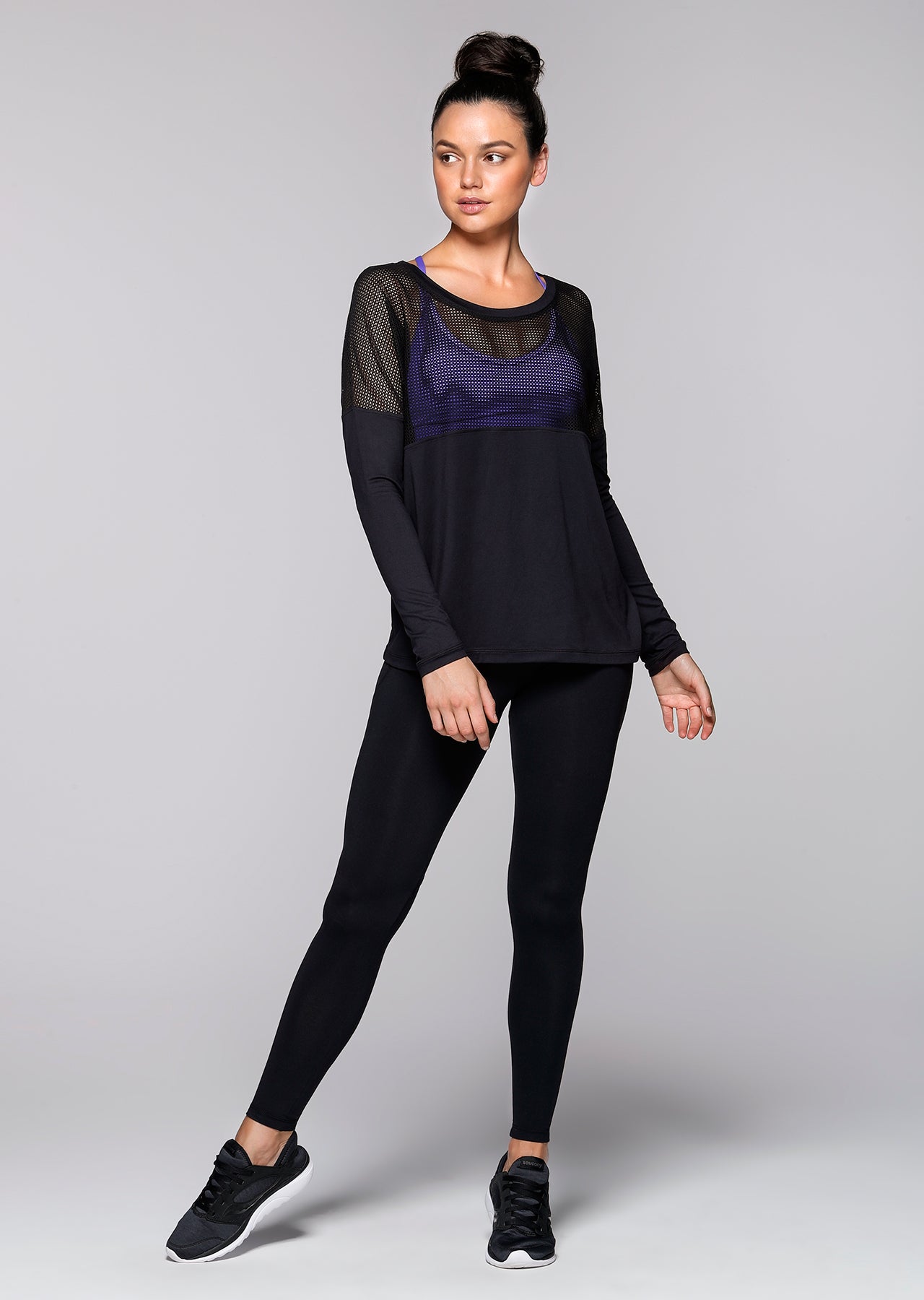 Lorna Jane Evolve L/Slv Excel Top - Black
