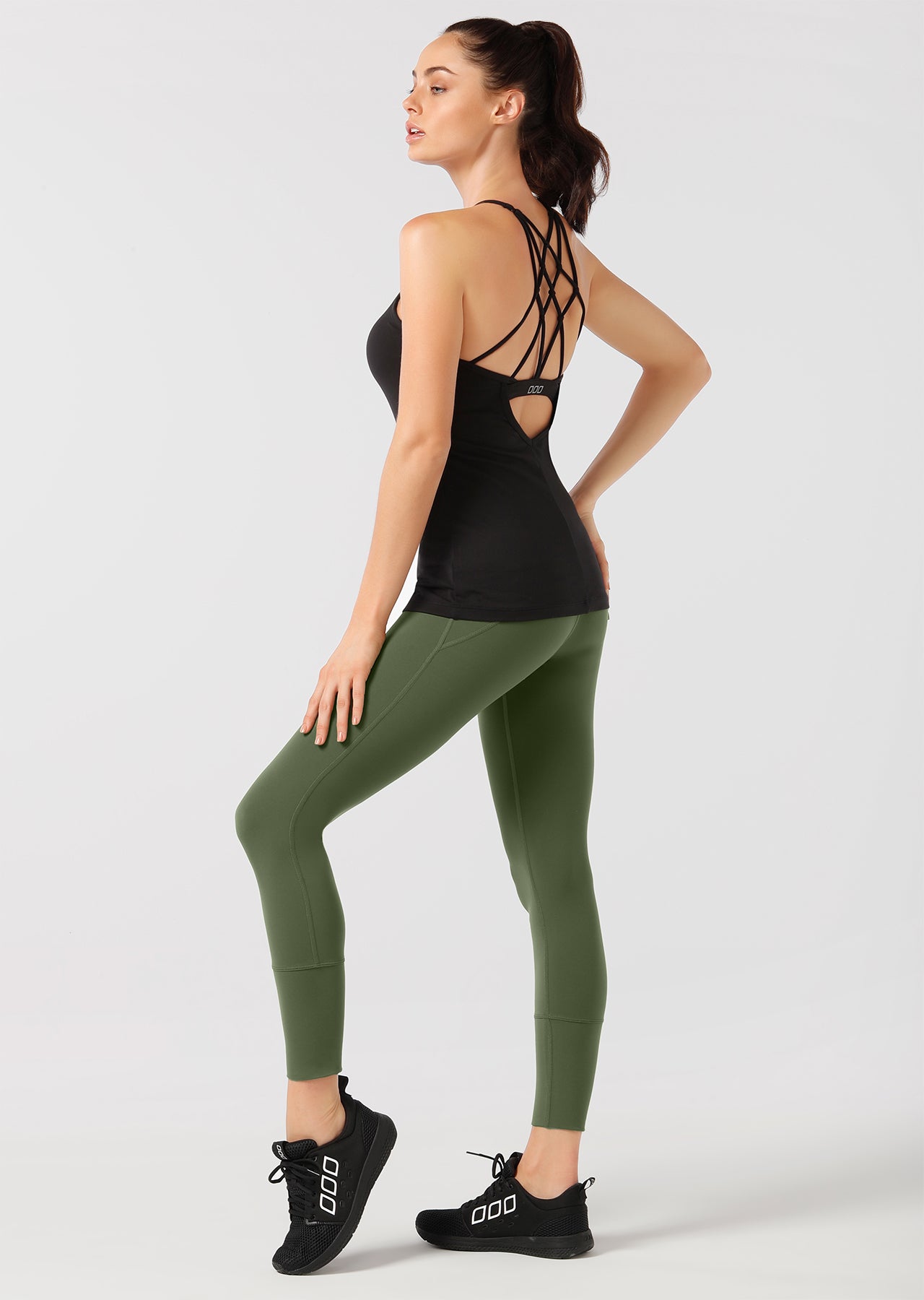 Lorna Jane Extraordinary Excel Shelf Tank - Black