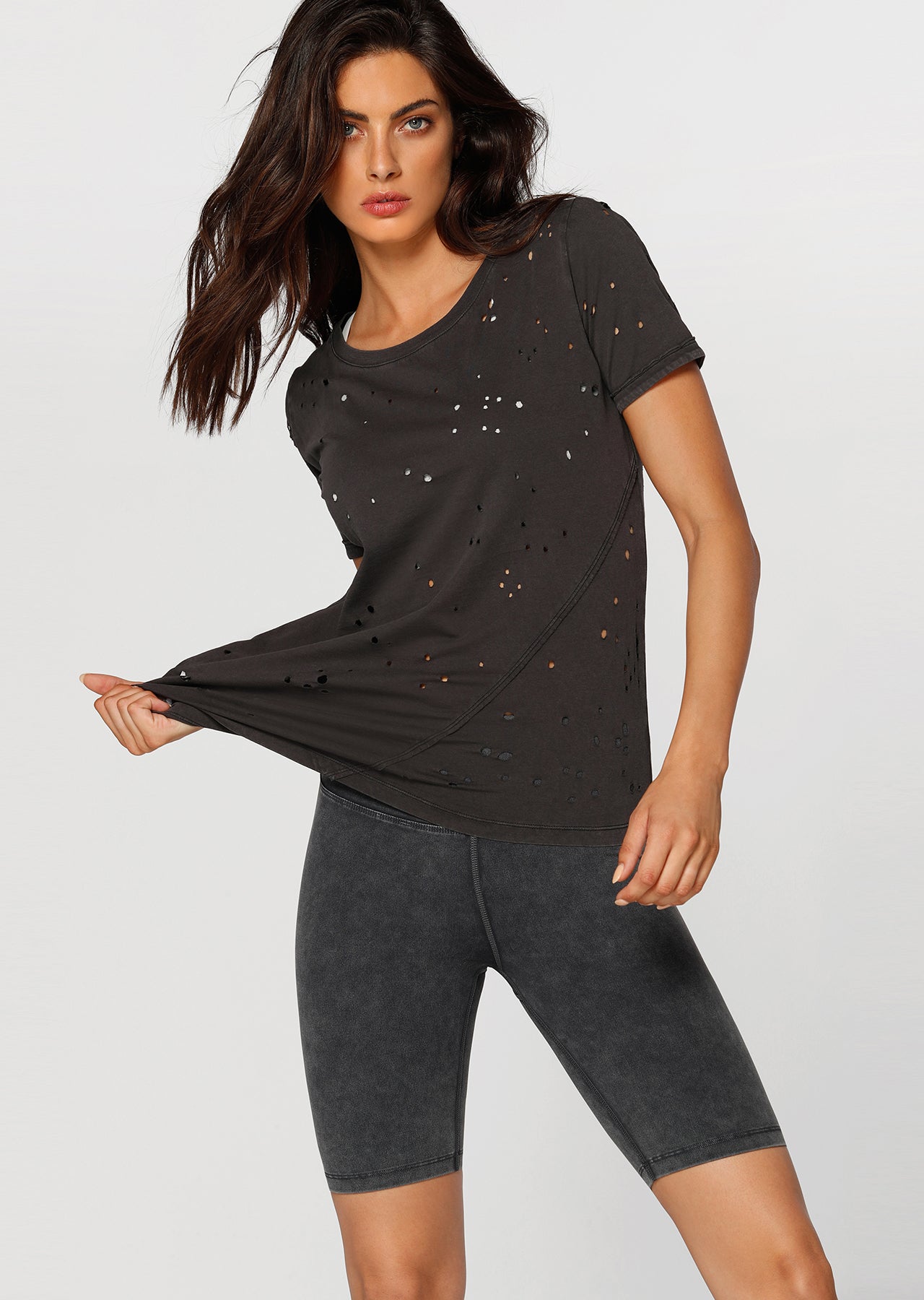 Lorna Jane Favourite Tee - Washed Black