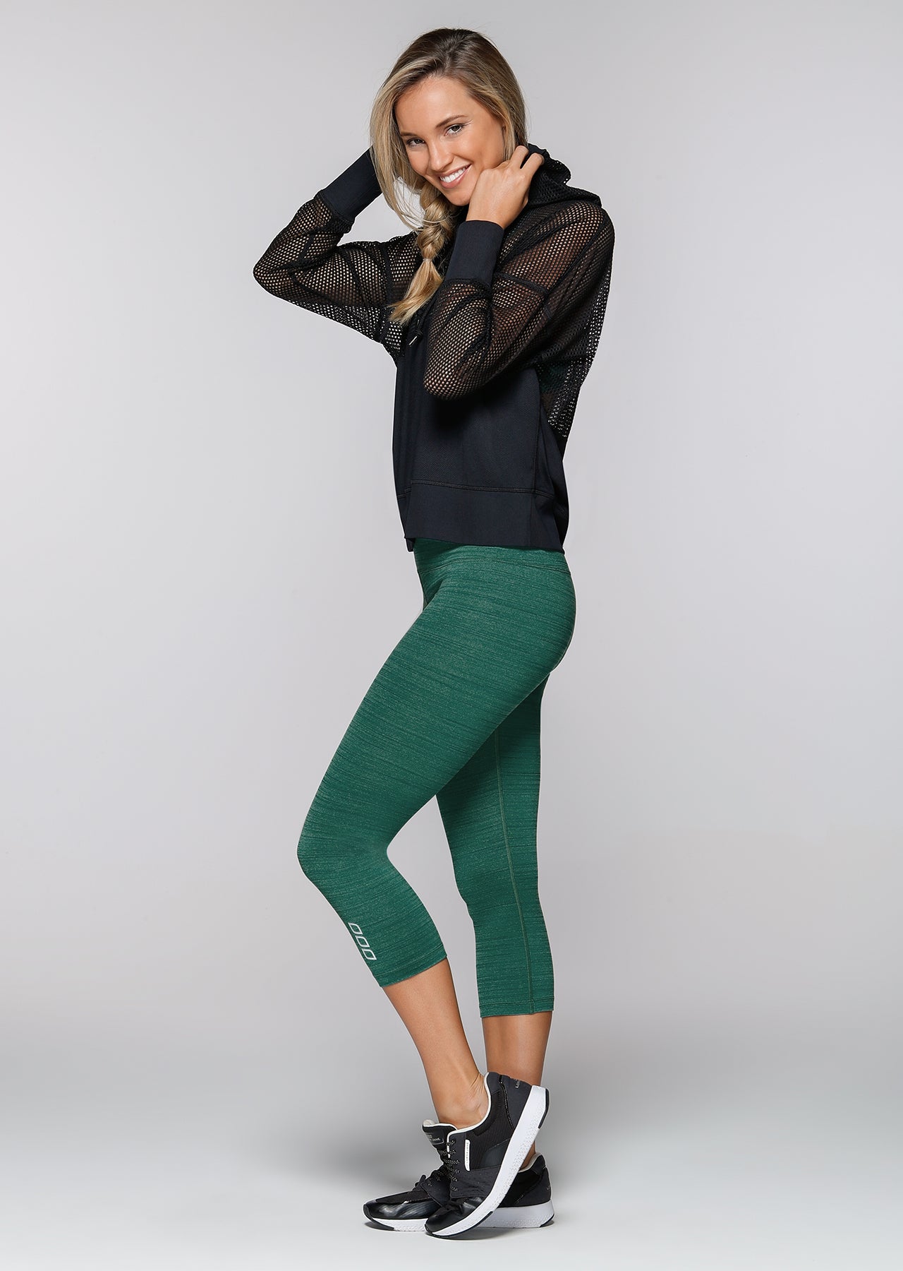 Lorna Jane Feel The Beat Cropped Hoodie - Black