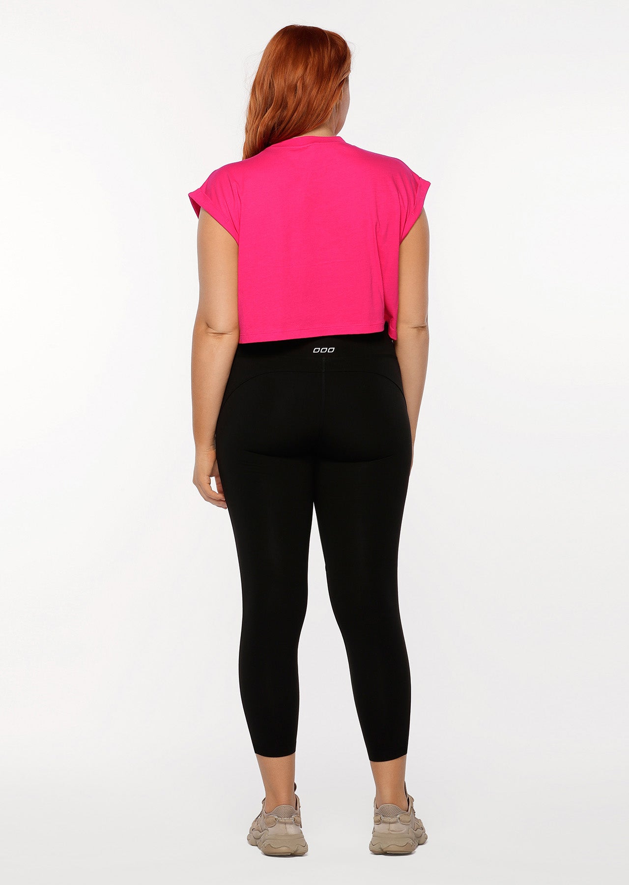 Lorna Jane Flexin' Cropped Tank - Neon Raspberry