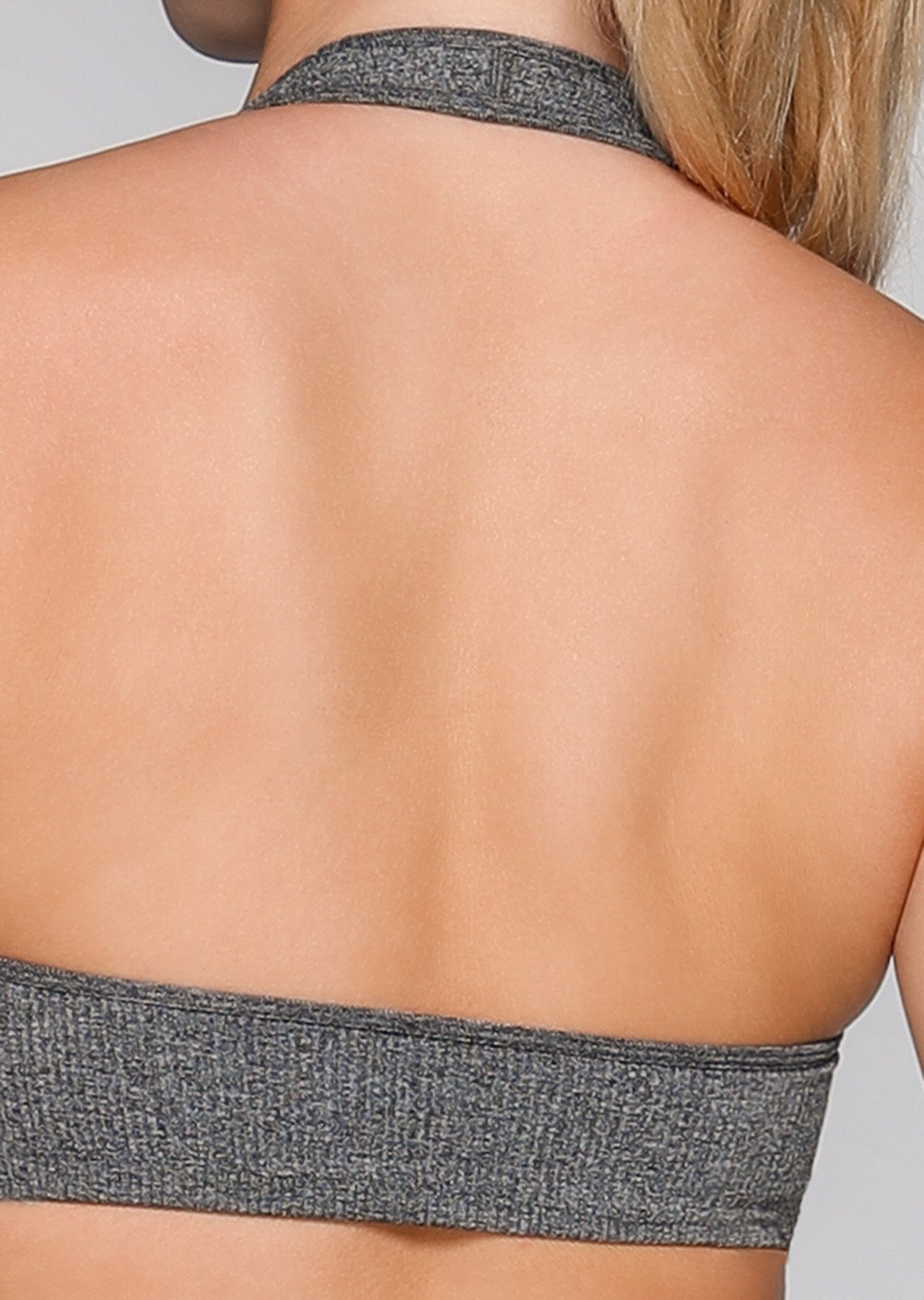 Lorna Jane Flow Seamless Yoga Bra - Char Marl