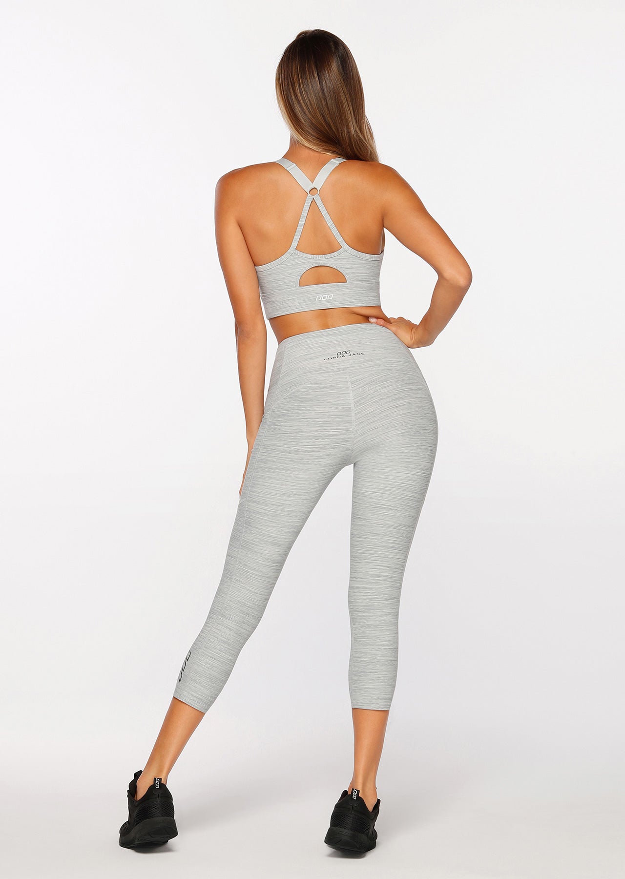 Lorna Jane Fresh Sports Bra - Storm Grey Marl