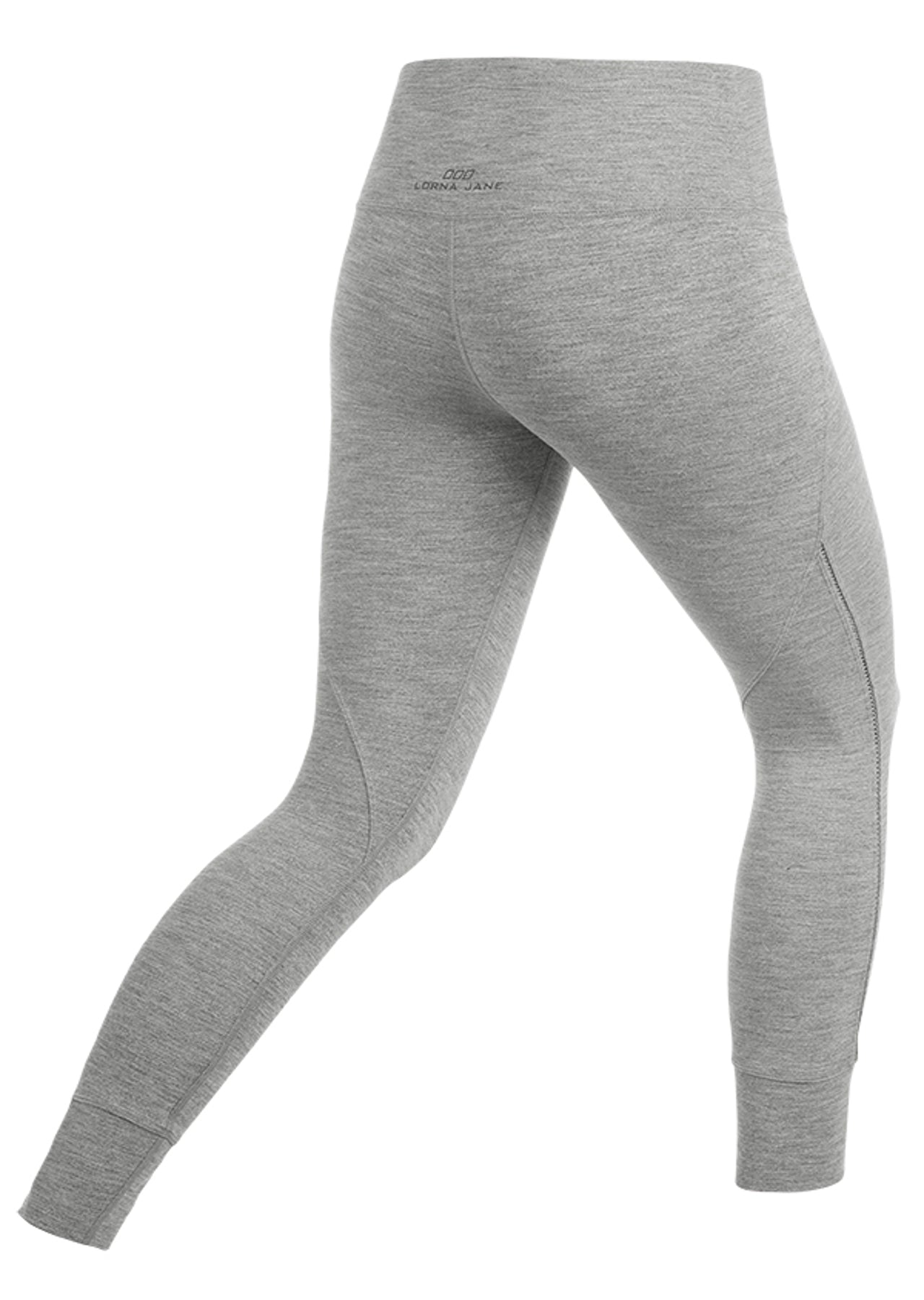 Lorna Jane Harley Core Ankle Biter Tight - Mid Grey Marl Stripe