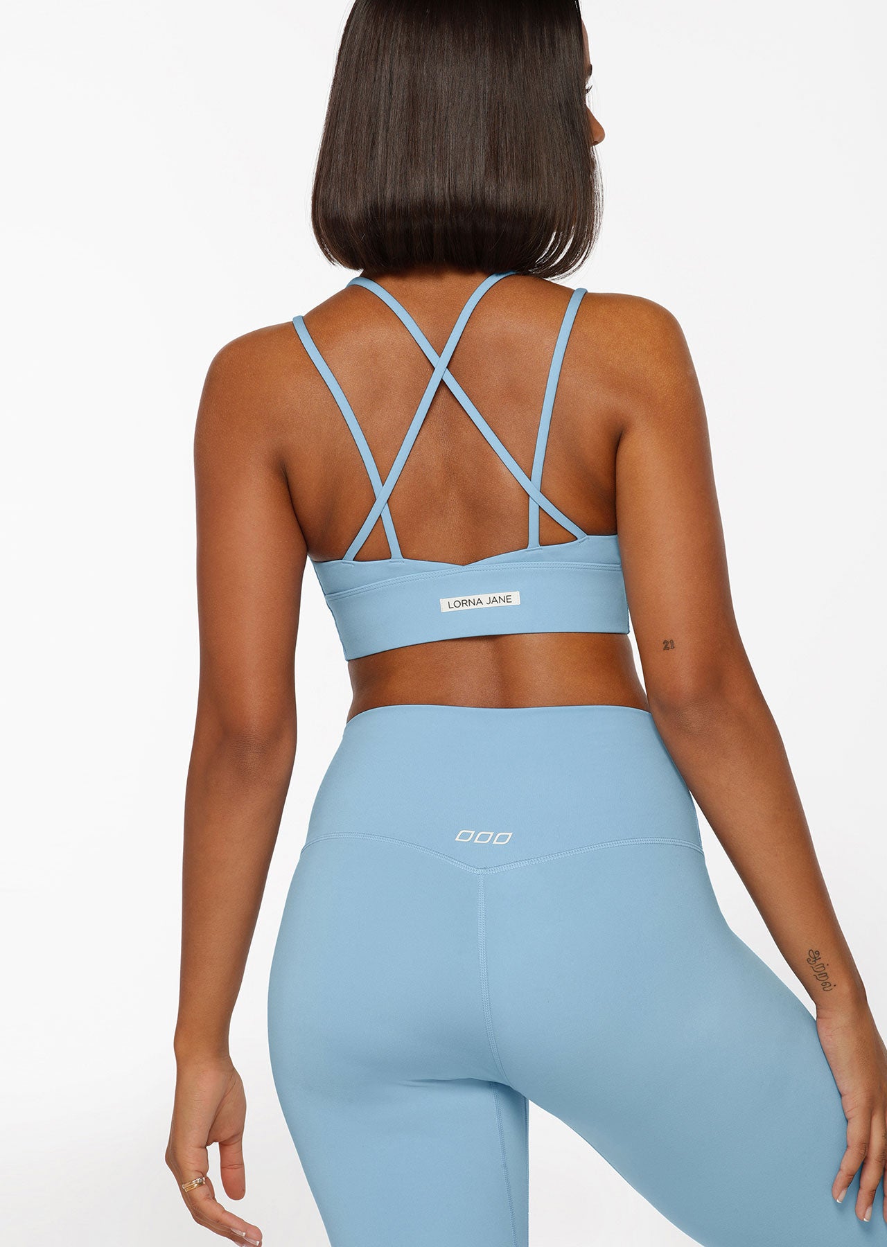 Lorna Jane Half Time Recycled Longline Sports Bra - Moontide