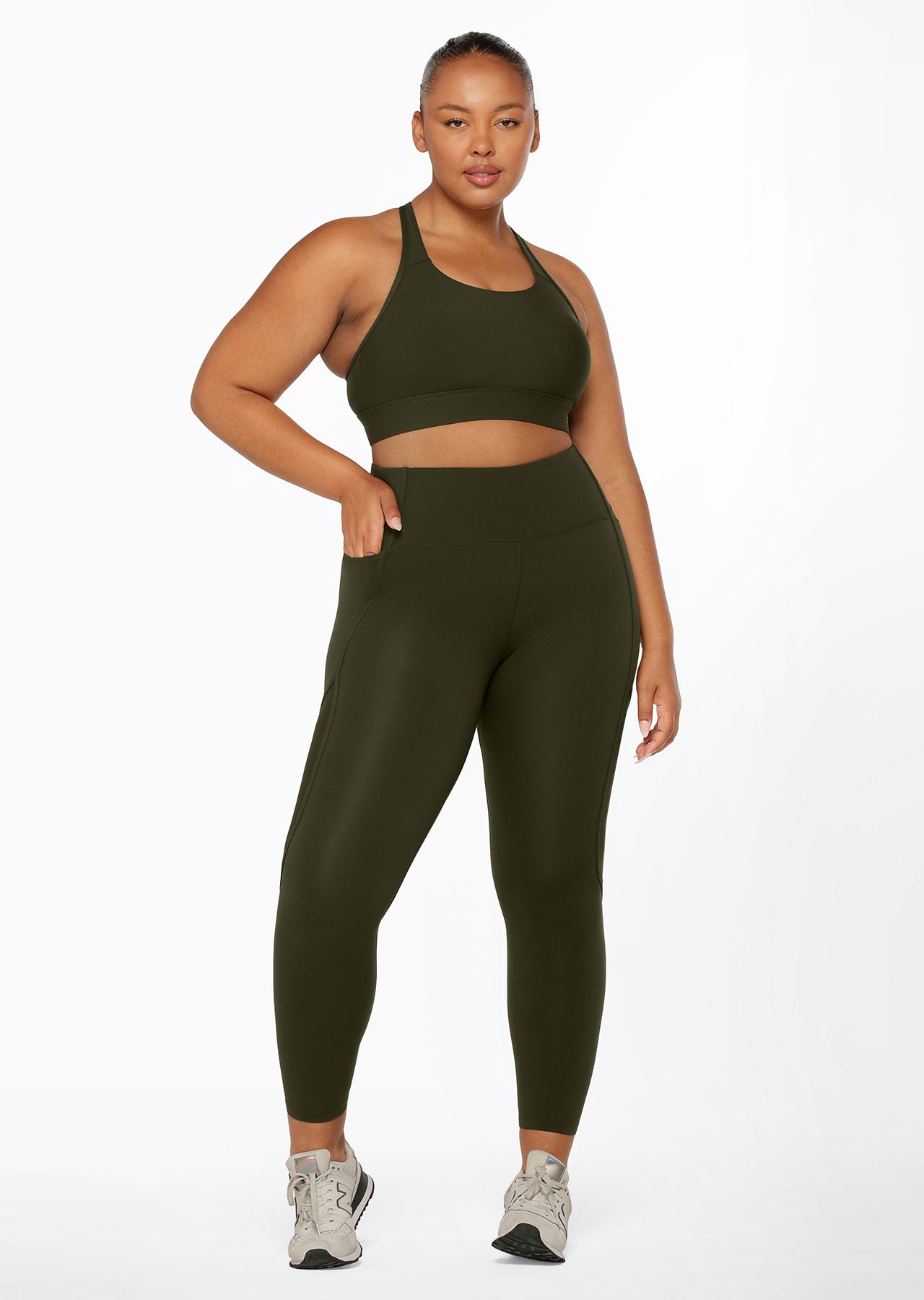 Lorna Jane Movement Ankle Biter Leggings - Luxury Green