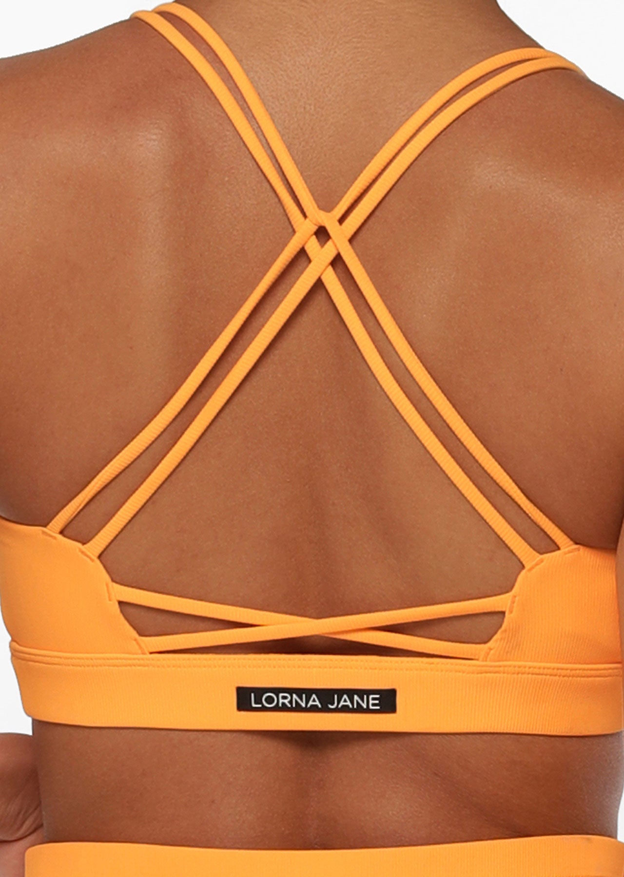 Lorna Jane Flex Rib Sports Bra - Mango Sorbet