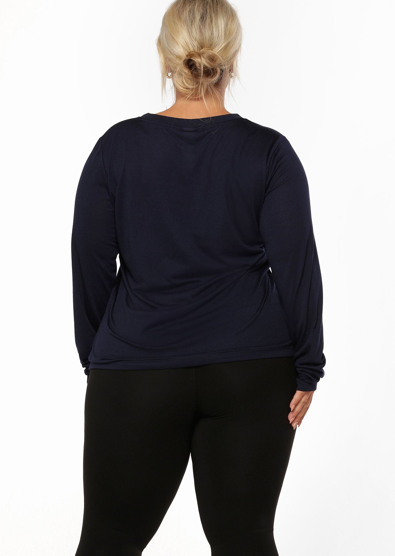 Lorna Jane Lotus Long Sleeve Top - French Navy