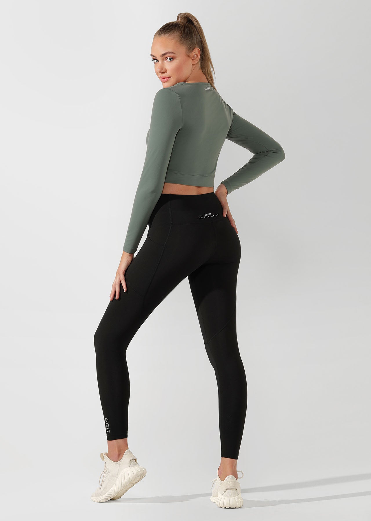 Lorna Jane Inbetween Seasons Long Sleeve Active Top - Military