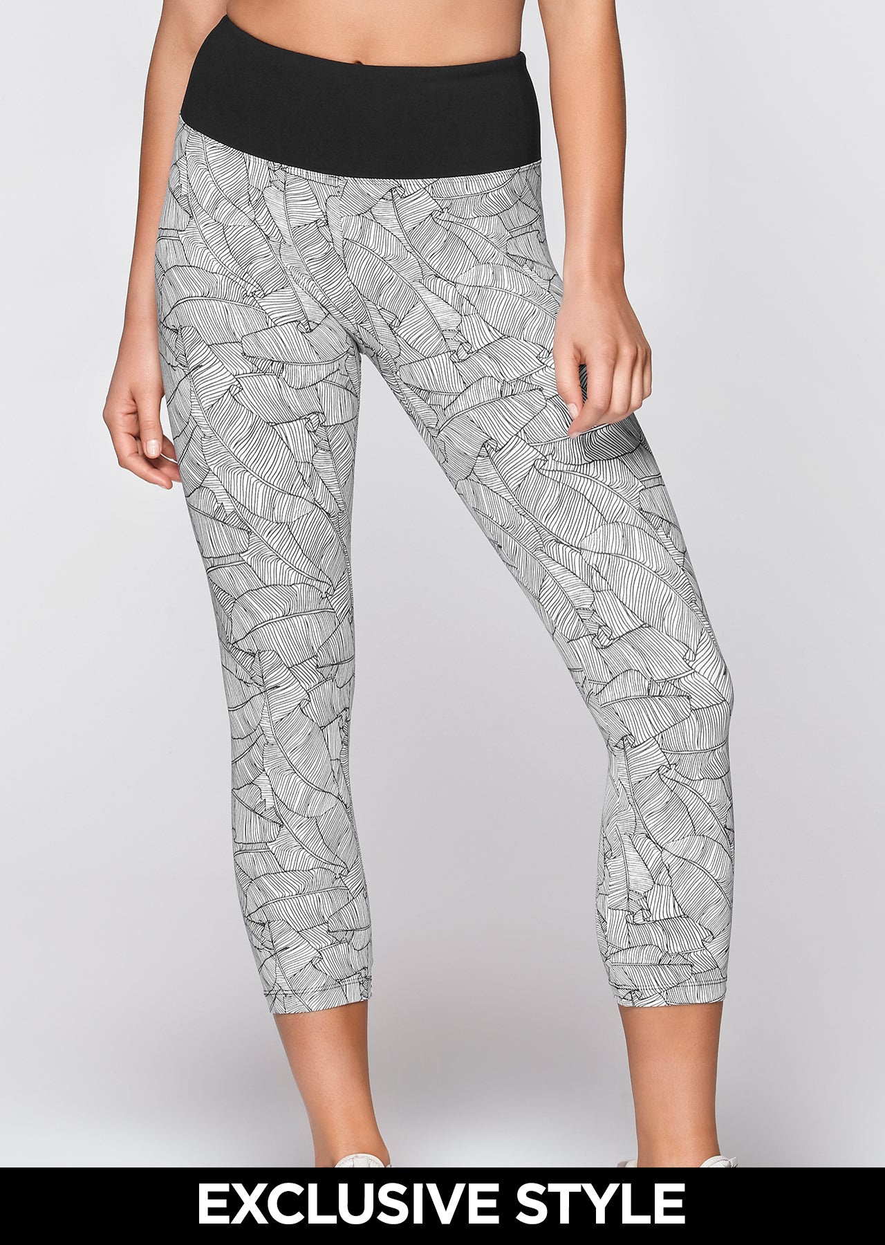 Lorna Jane Island Active Core 7/8 Tight - Black/White