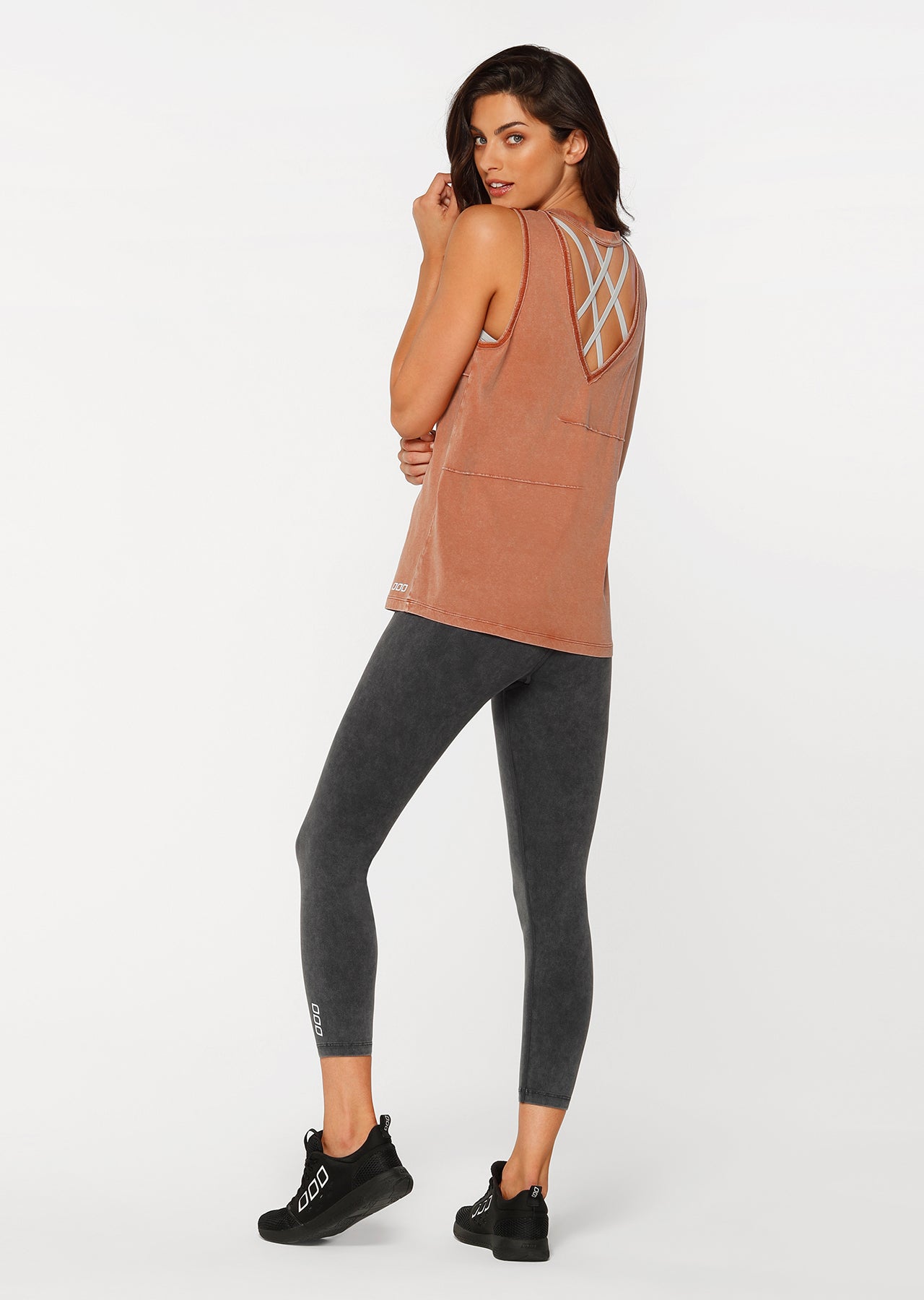 Lorna Jane Khloe Core Ankle Biter Tight - Washed Black