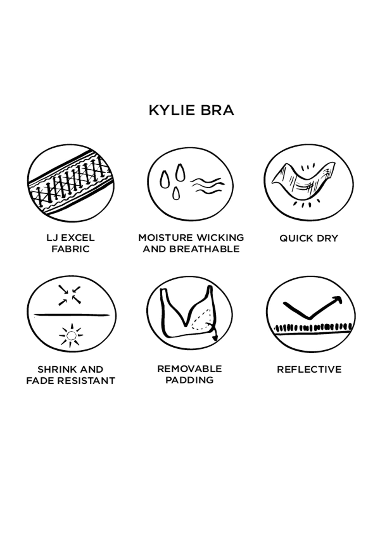 Lorna Jane Kylie Bra - Orange Crush