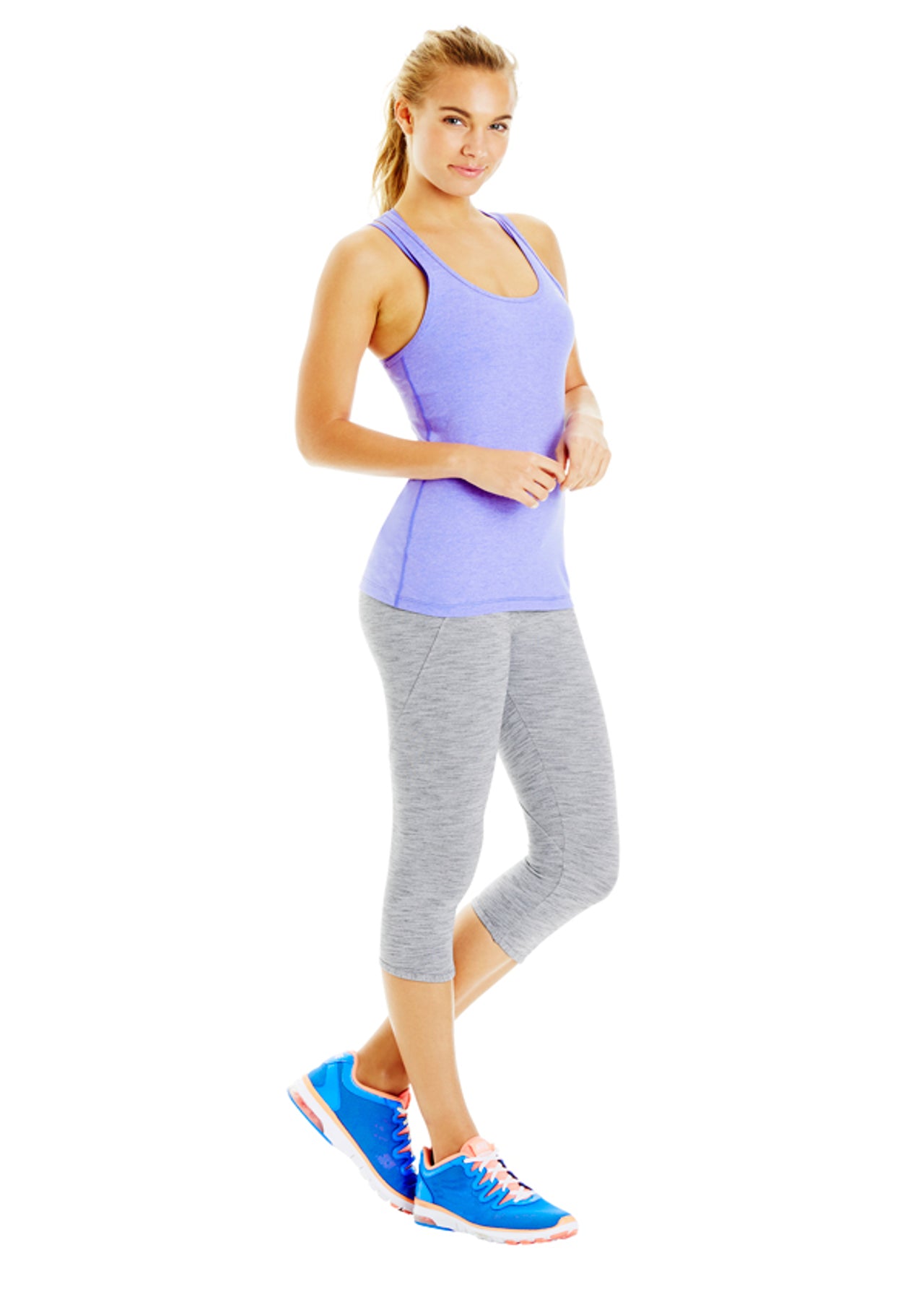 Lorna Jane Lanie Excel Tank - Jacaranda Marl