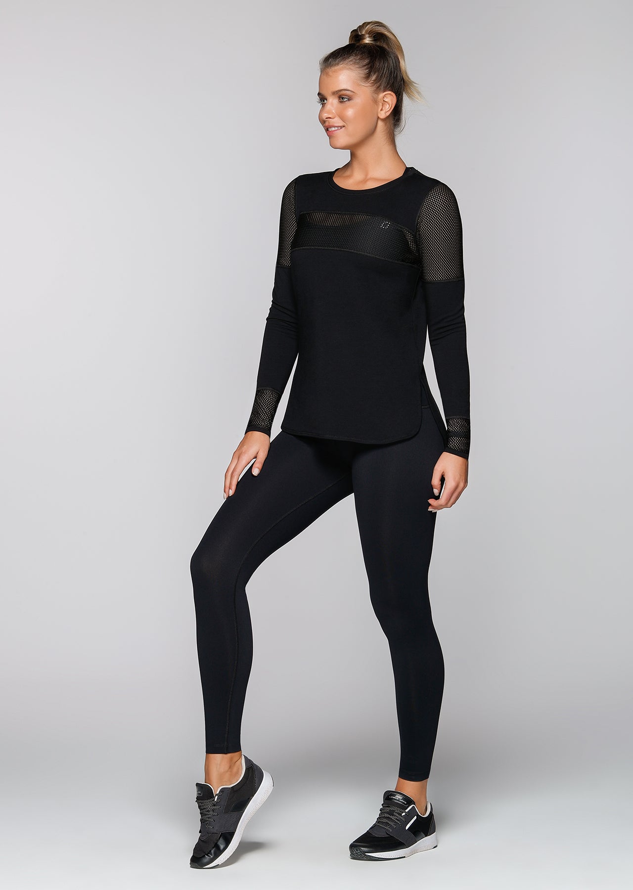 Lorna Jane Layer Up L/Slv Top - Black