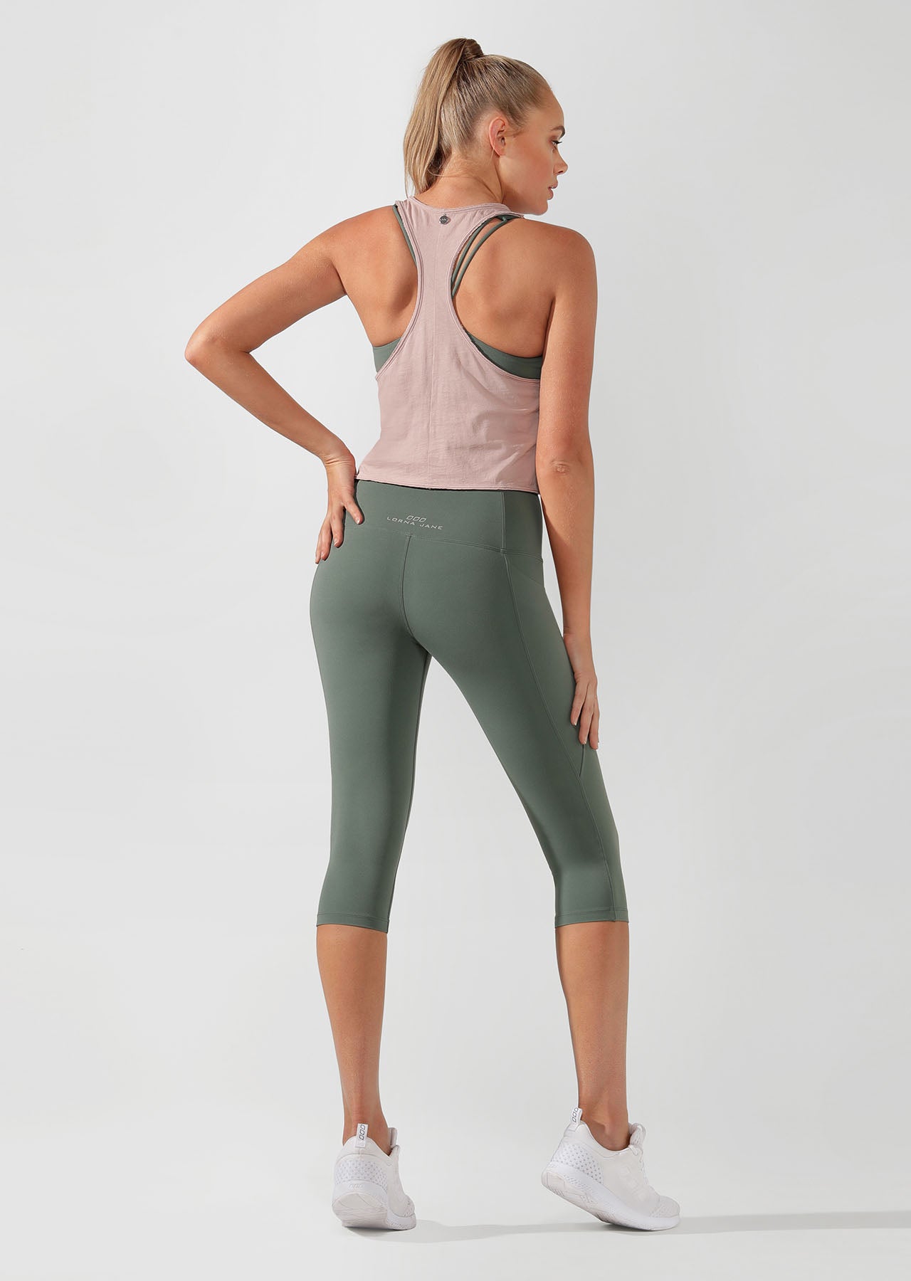 Lorna Jane Lived In Cropped Tank - Dawn