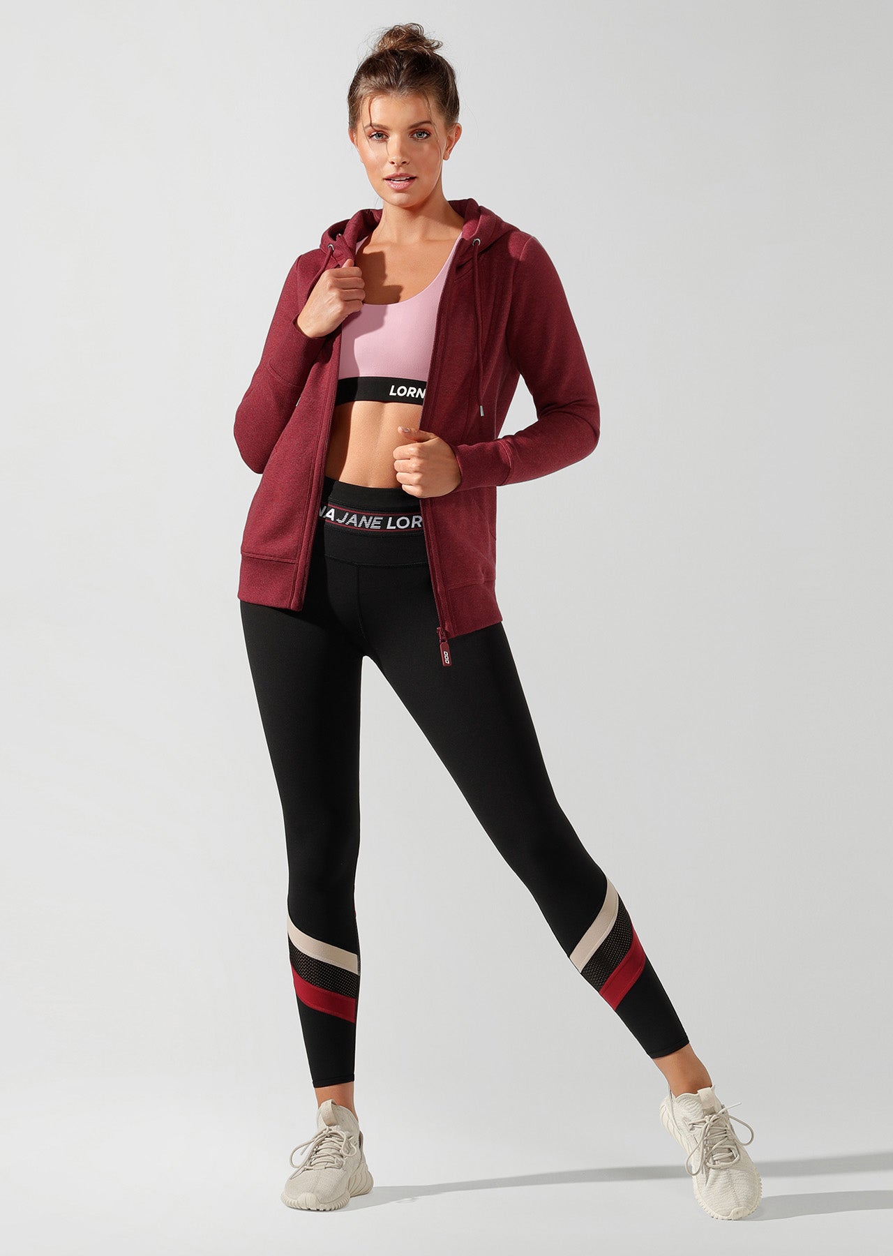 Lorna Jane LJ Active Hoodie - Cherry Marl