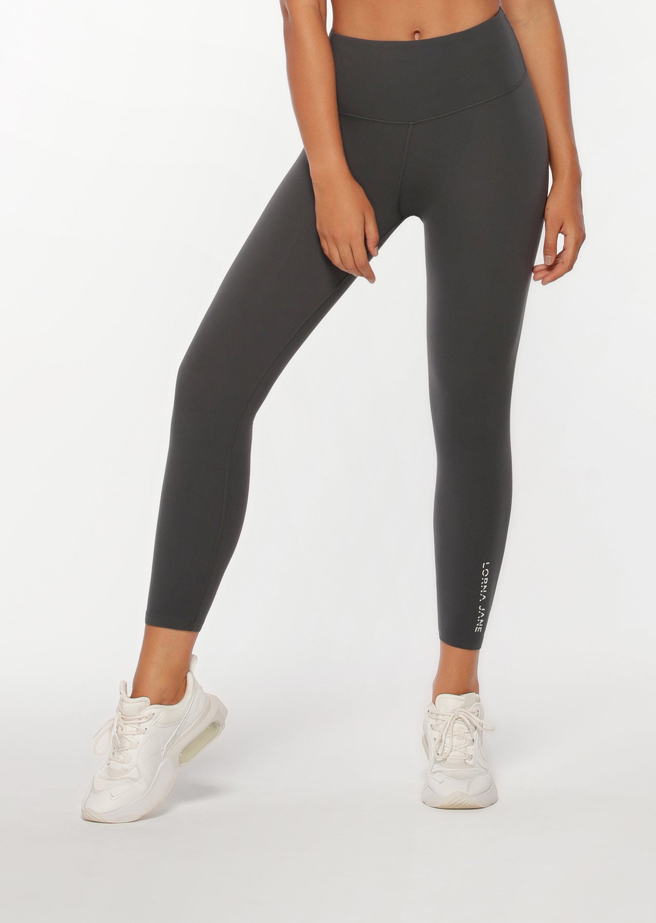 Lorna Jane Lotus Ankle Biter Leggings - Titanium