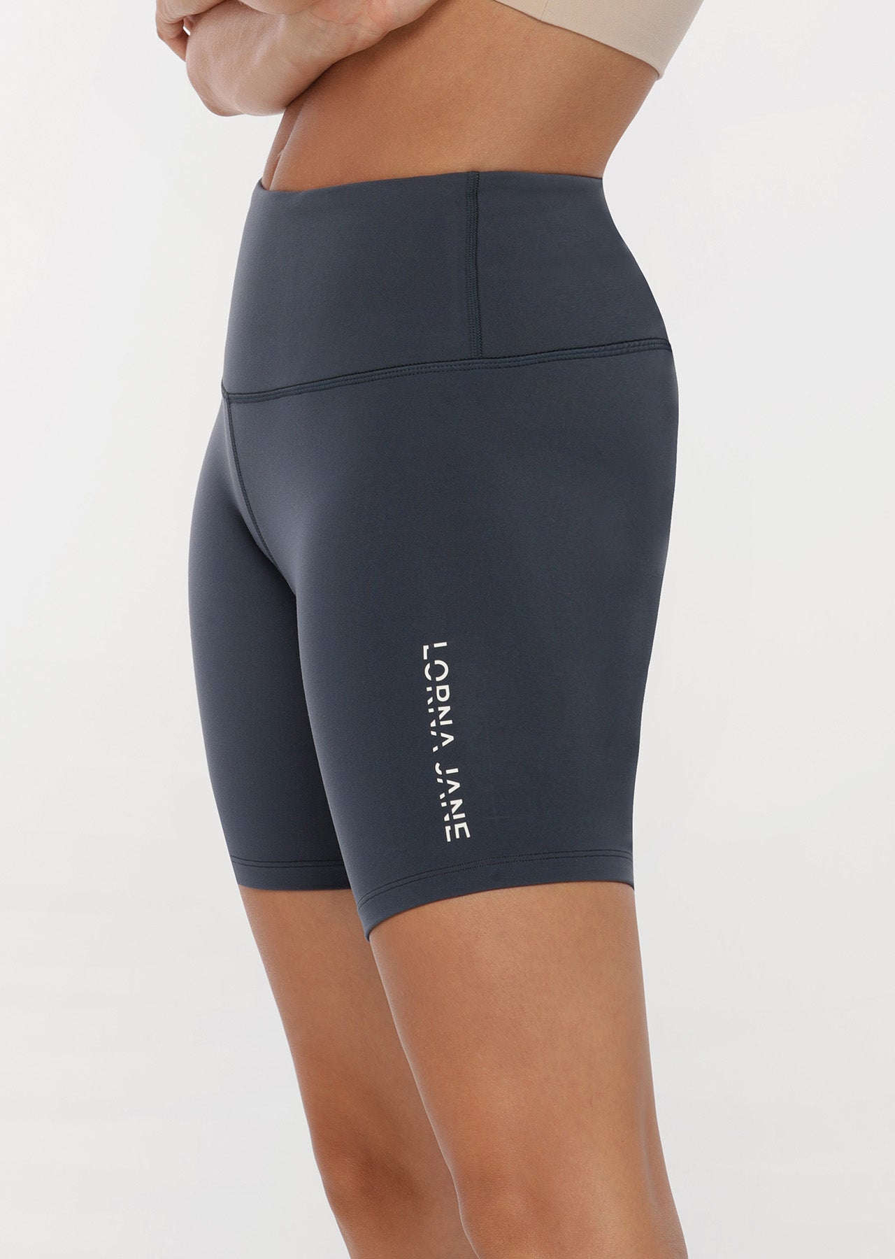 Lorna Jane Lotus Bike Shorts - Night Time Blue