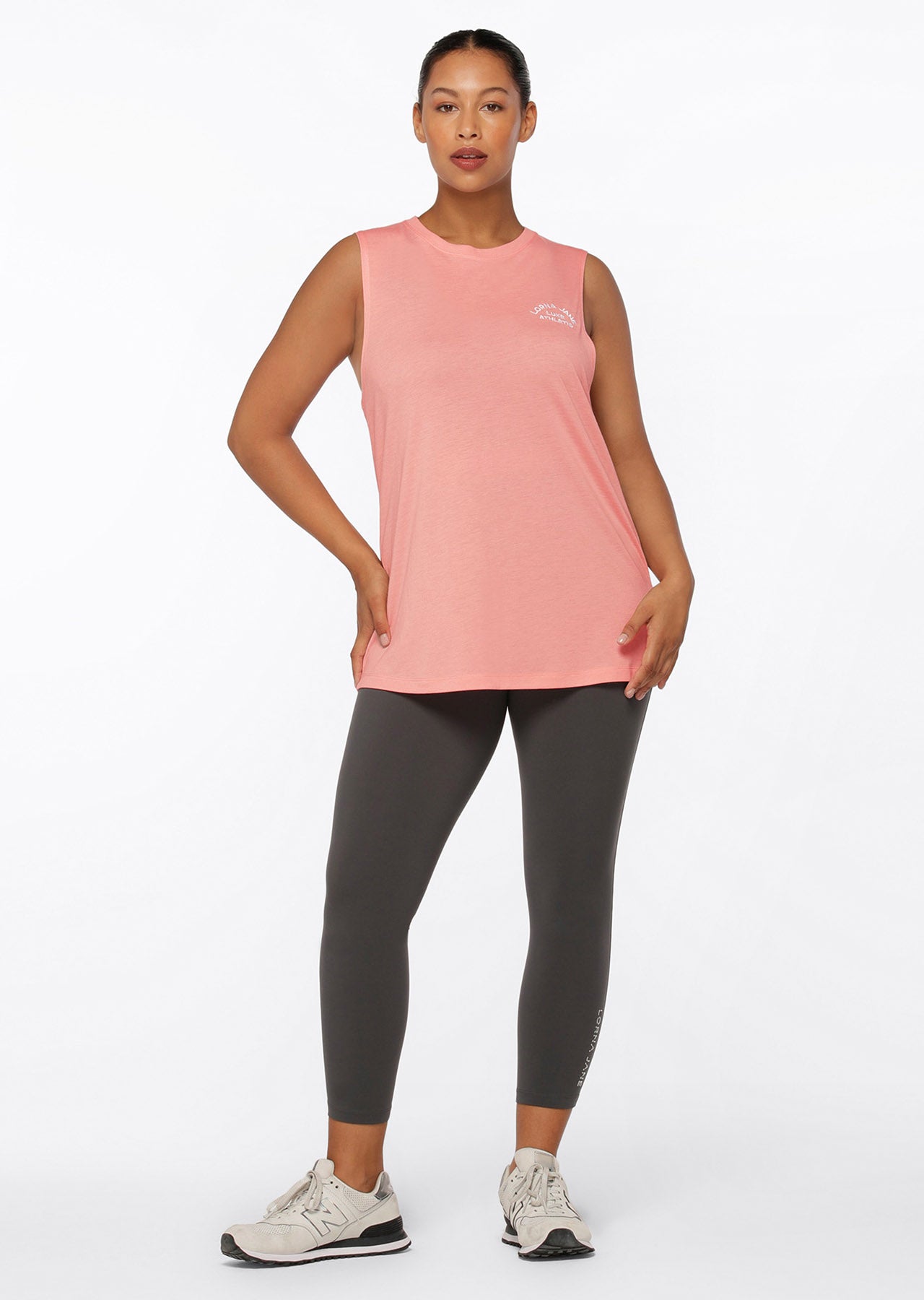 Lorna Jane Lotus Muscle Tank - Peach