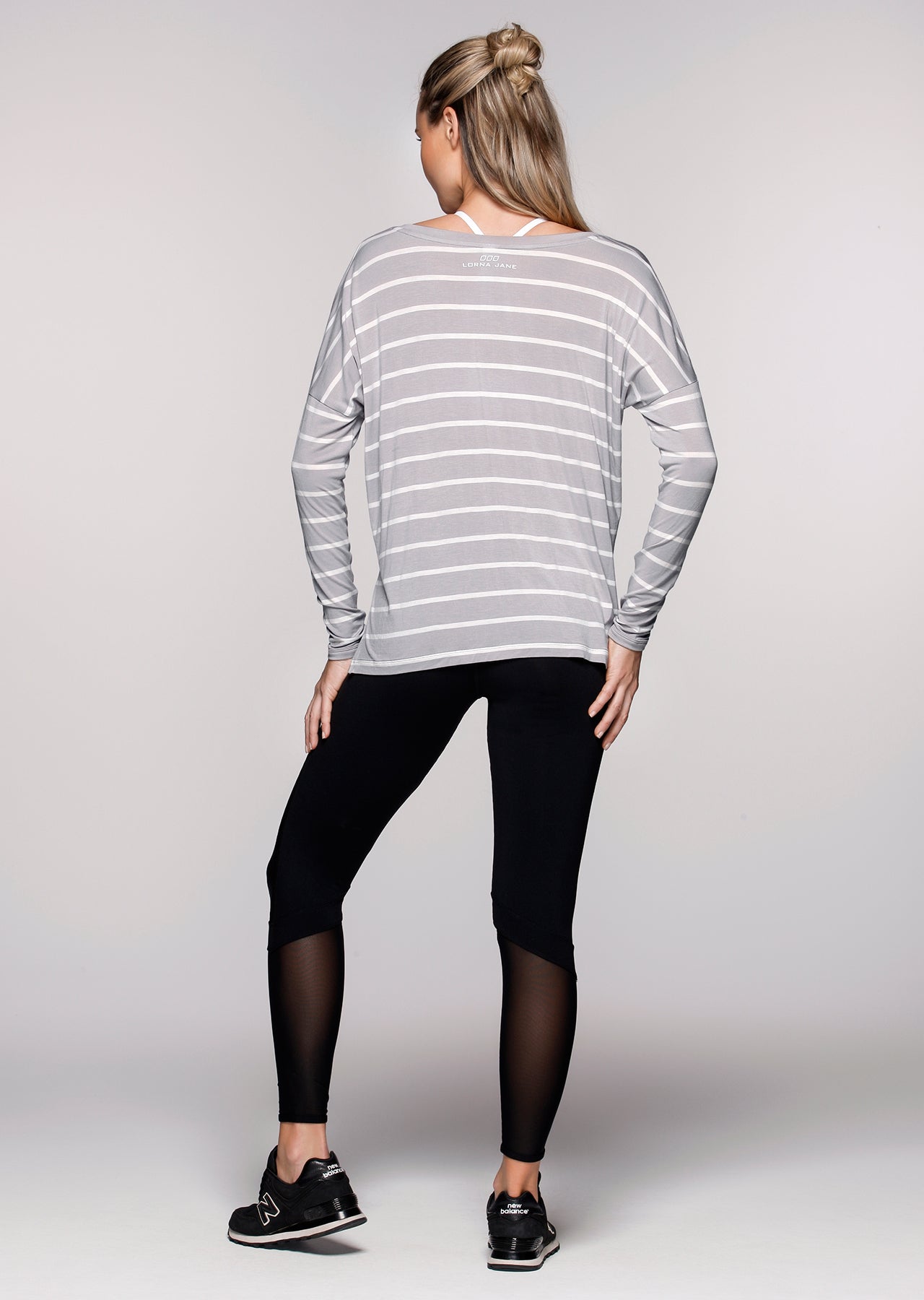 Lorna Jane Maddie L/Slv Top - Galaxy Stripe