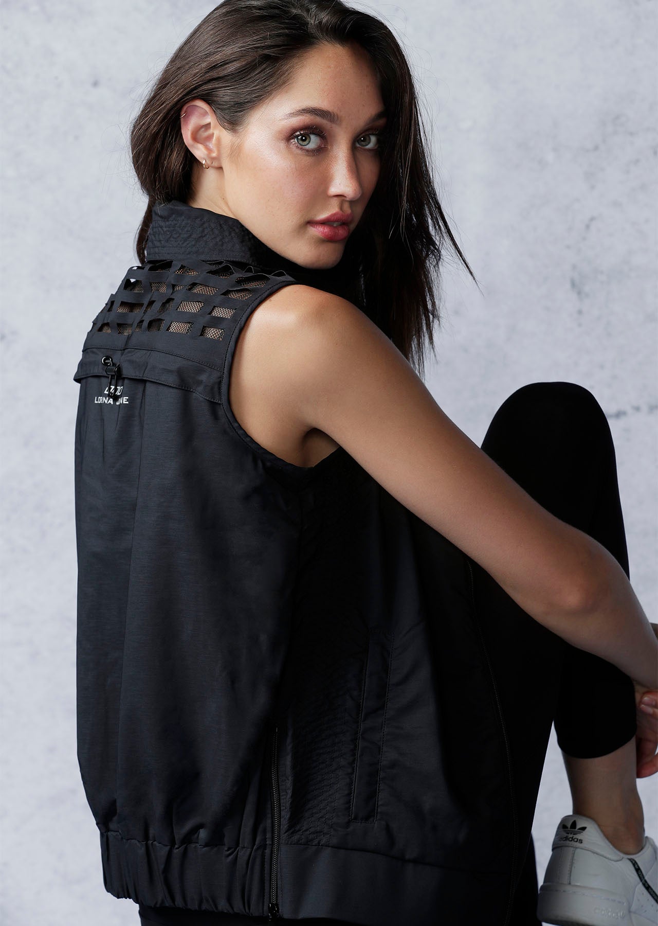 Lorna Jane Madrid Active S/Less Jacket - Black