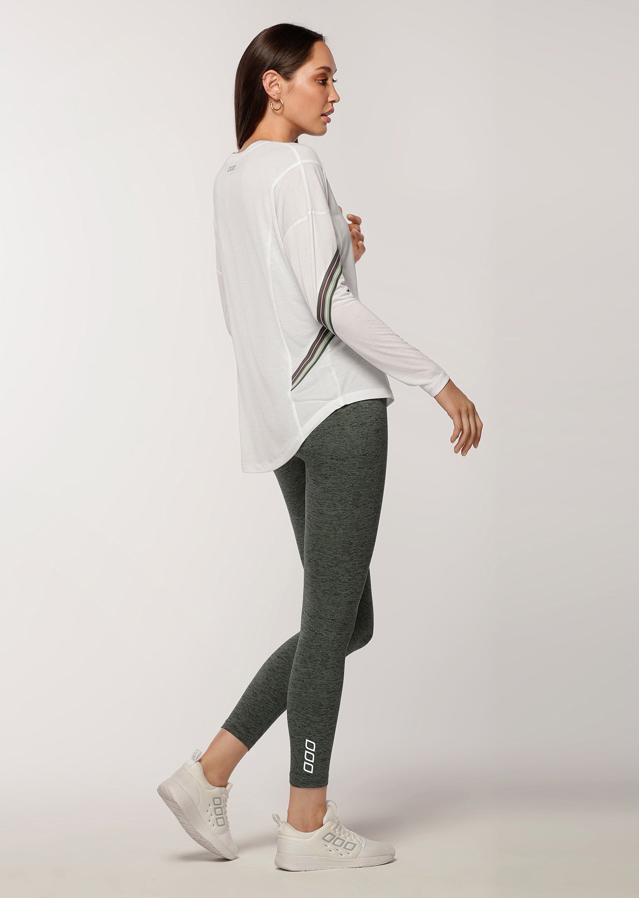 Lorna Jane Muscle Up Core Ankle Biter Tight - Military Marl