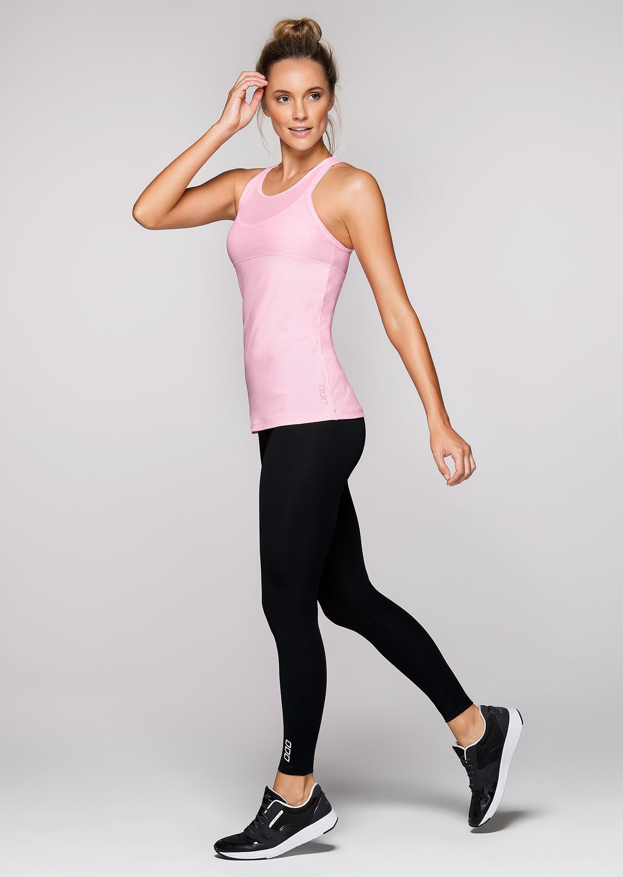 Lorna Jane Mylene Excel Tank - Baby Pink Marl