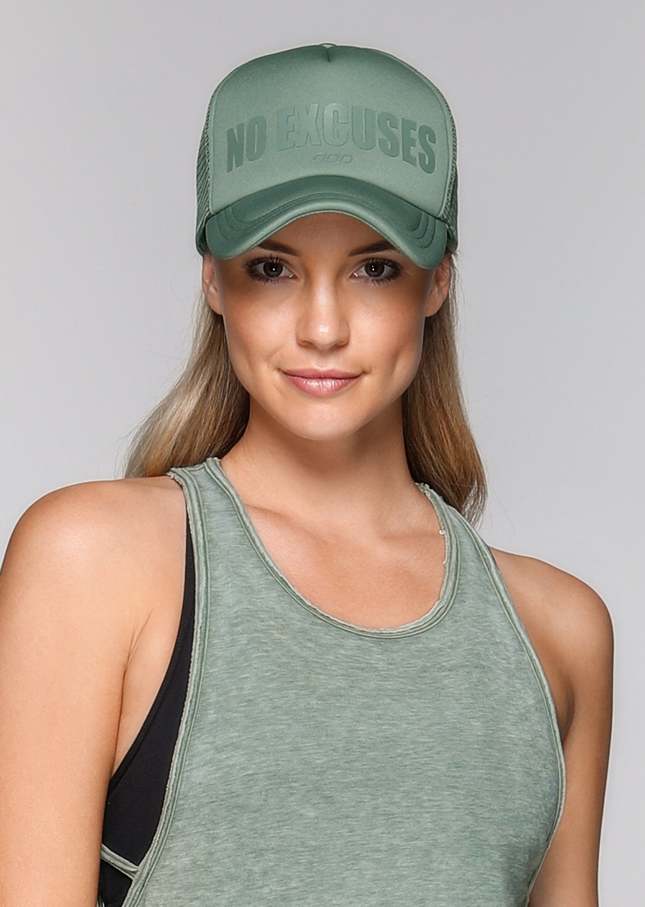 Lorna Jane No Excuses Trucker Hat - Light Khaki