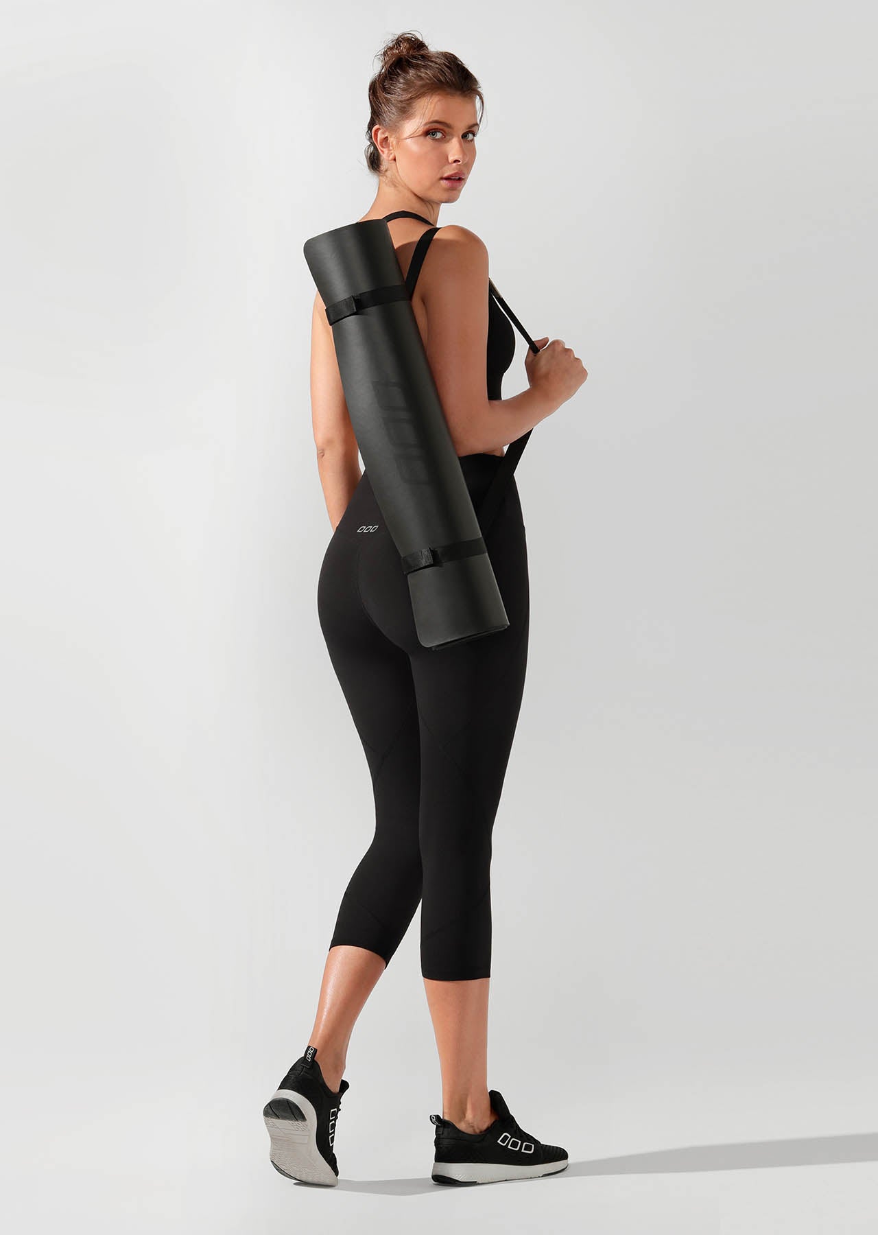 Lorna Jane Non Slip Yoga Mat - Black/Black