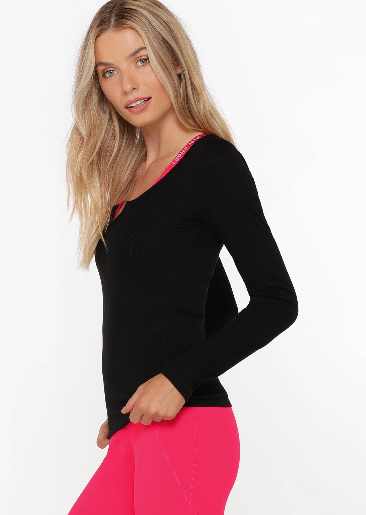 Lorna Jane Serene Long Sleeve Top - Black