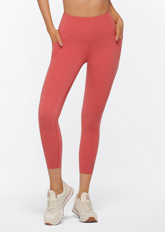 Lorna Jane Contour Support Ankle Biter Recycled Leggings - Earth