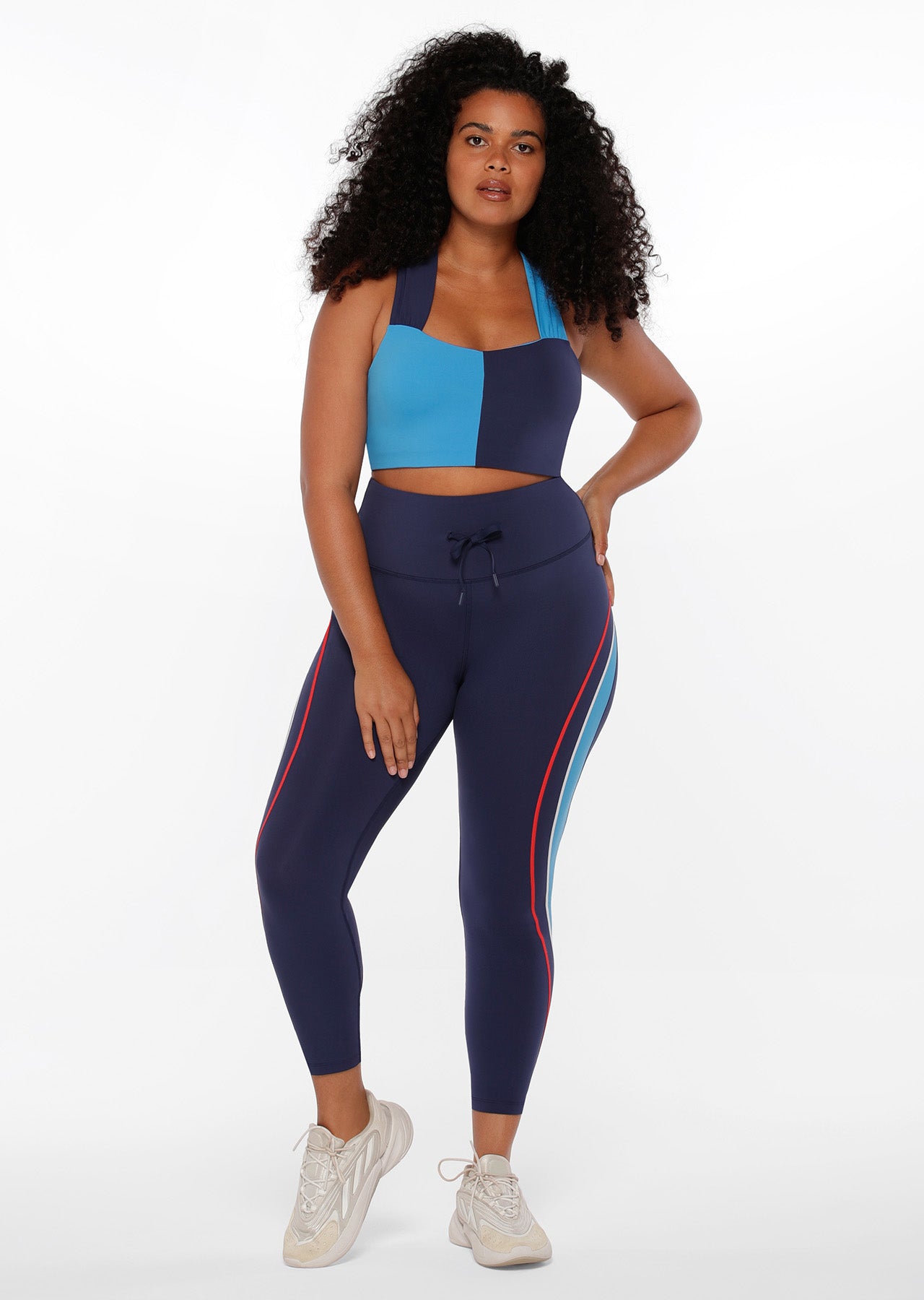 Lorna Jane Victory Core Stability Ankle Biter Leggings - Marine