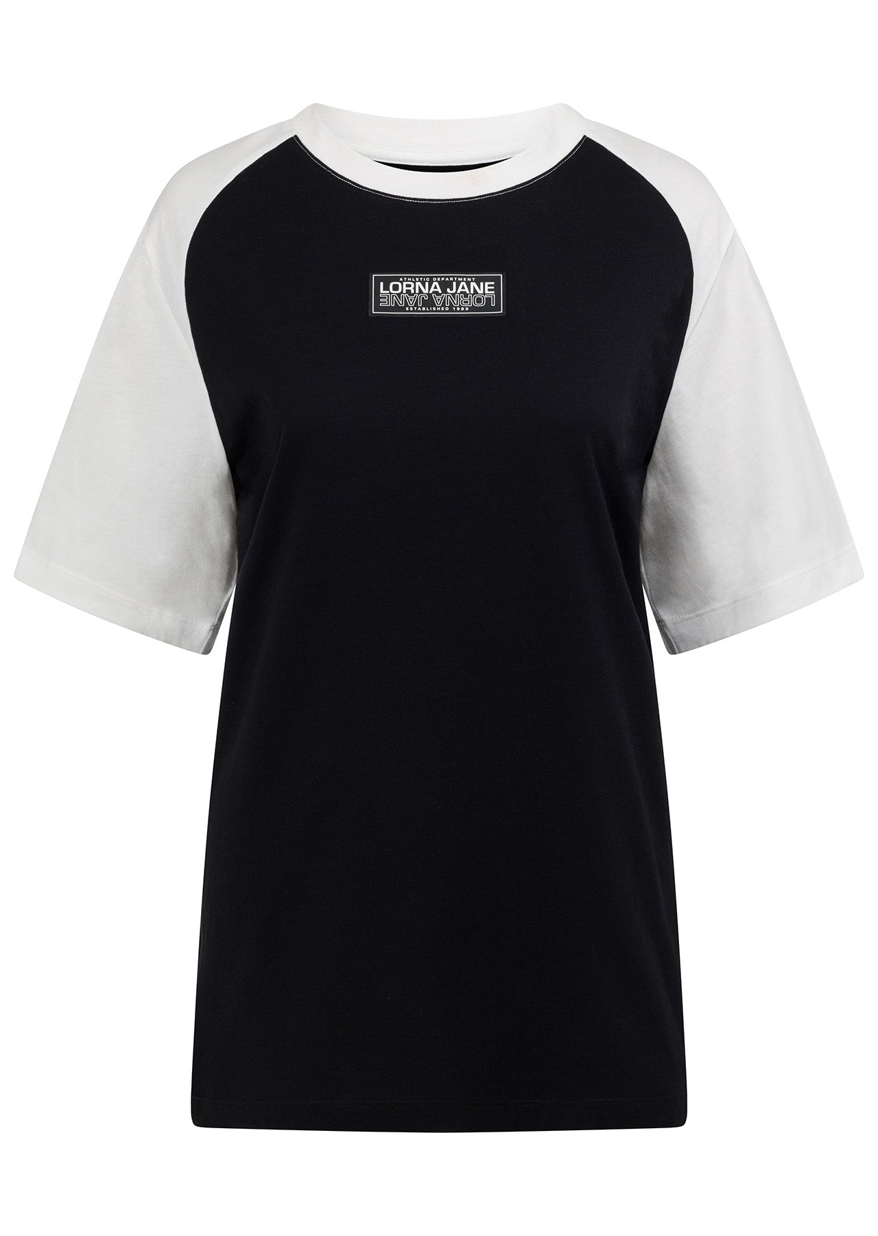 Lorna Jane 70s Nostalgia Transdry Relaxed Tee - Black