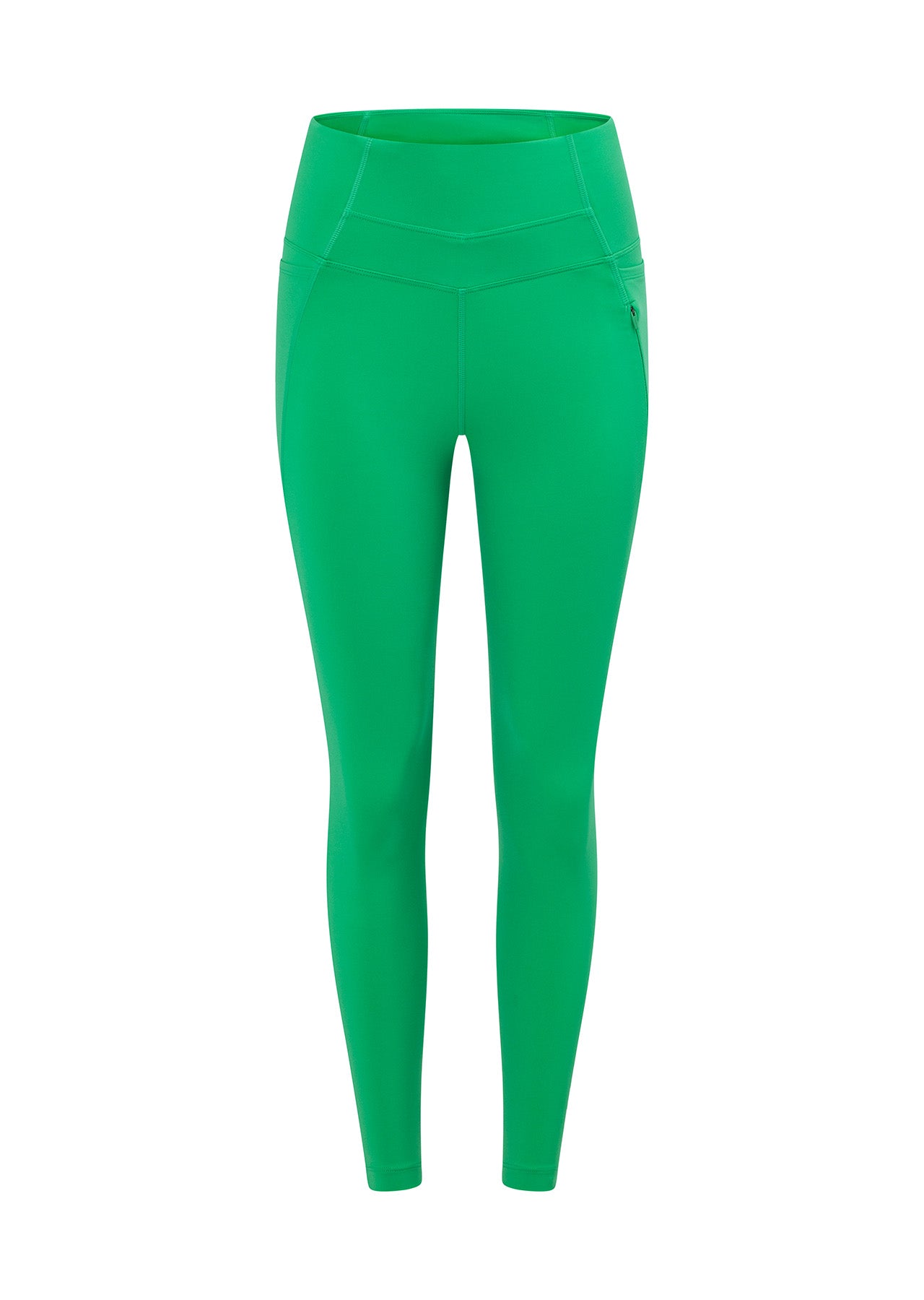 Lorna Jane Zip Pocket Recycled Stomach Support Ankle Biter Leggings - Mojito