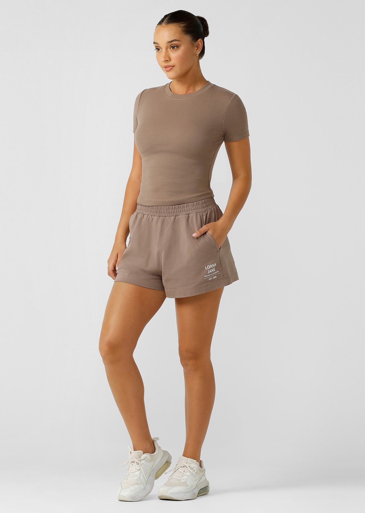 Lorna Jane Weekender Walk Short - Bone