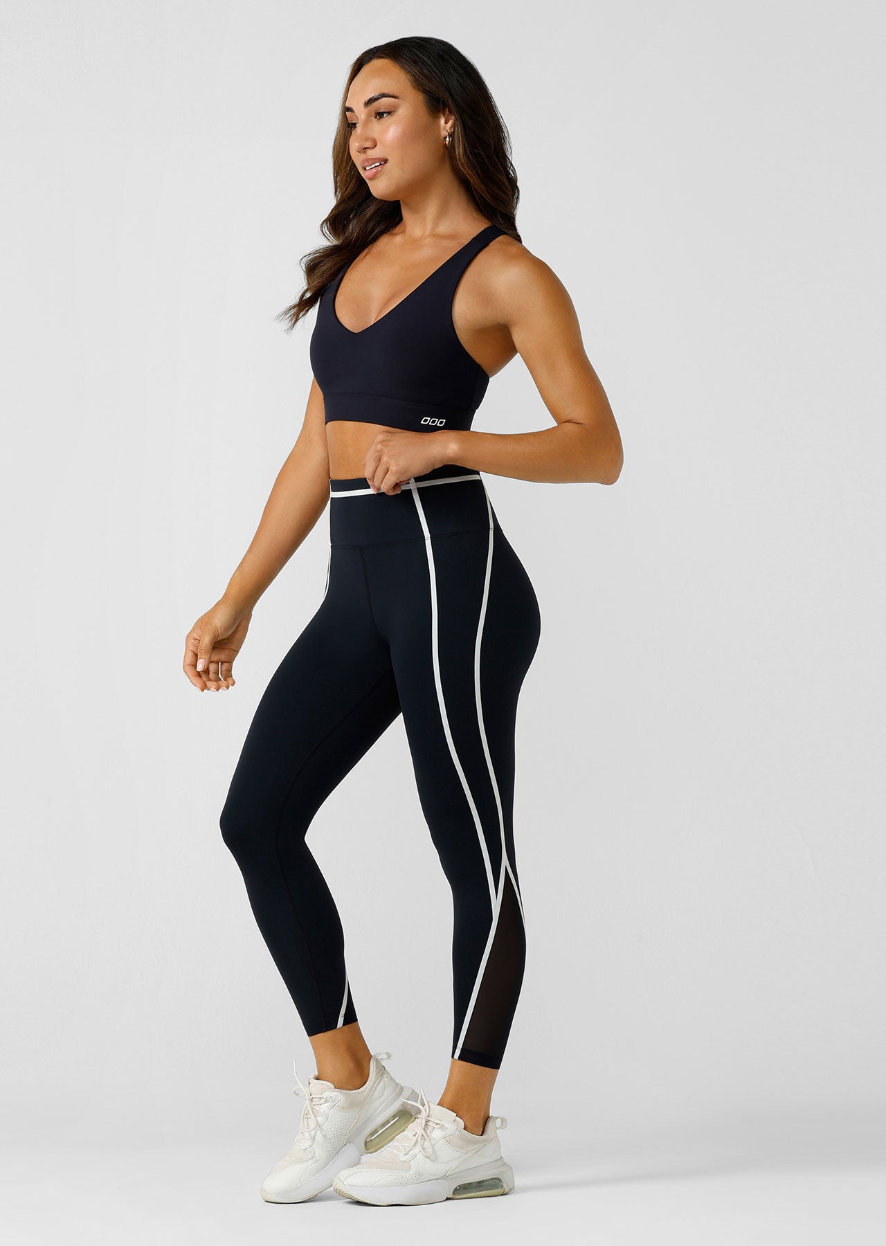Lorna Jane Keep Your Cool Phone Pocket Ankle Biter Leggings - Midnight Blue