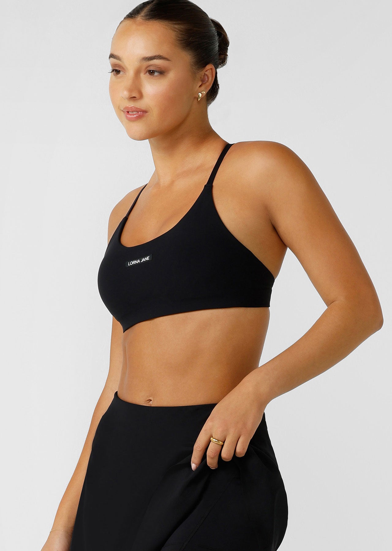 Lorna Jane Adaptable Recycled Sports Bra - Black