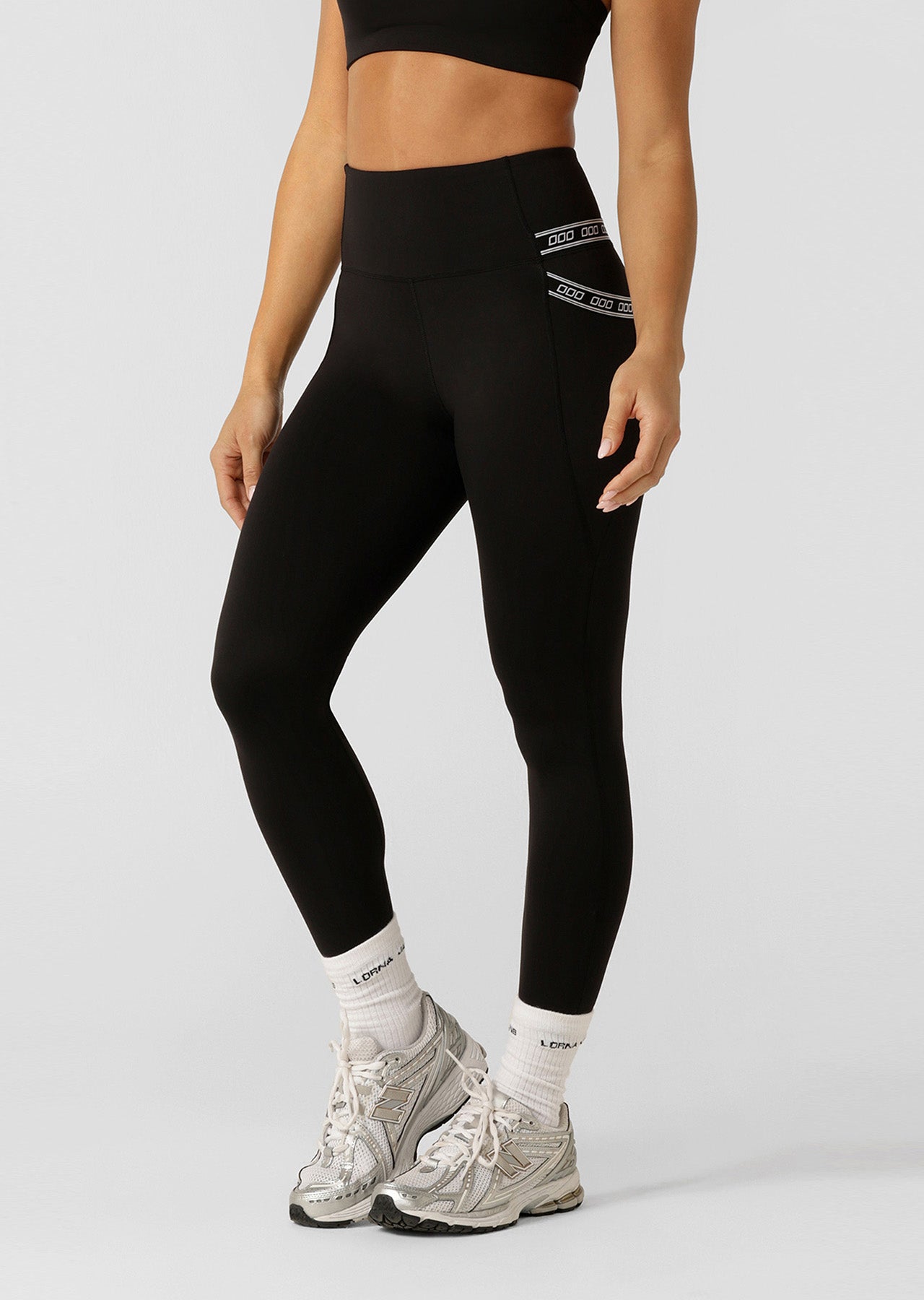 Lorna Jane All Time Pocket Ankle Biter Leggings - Black